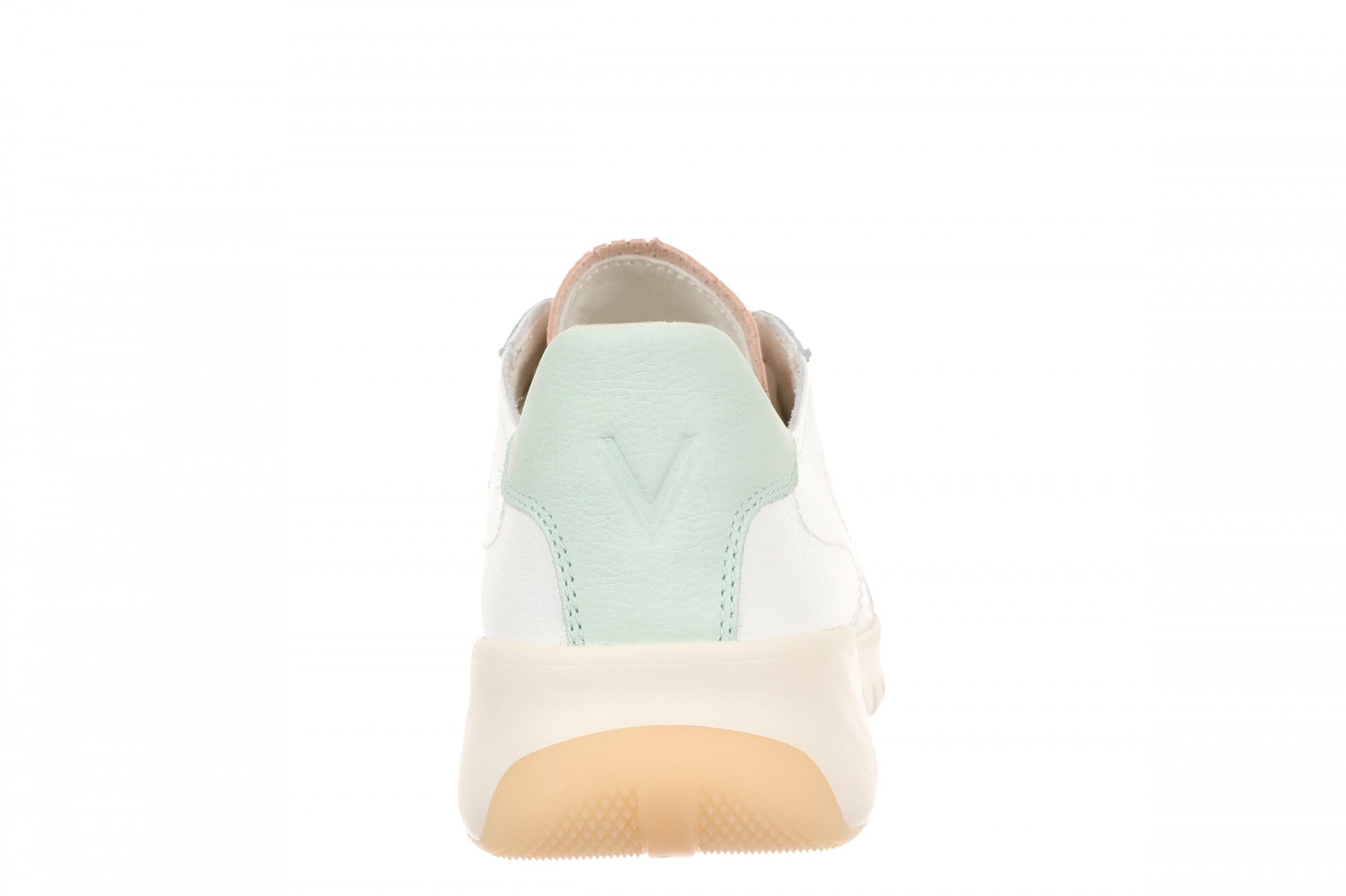 Vionic Uptown Sneaker - Women's Orthotic Arch Support Comfort Lace-Up Shoes - White Multi - Back