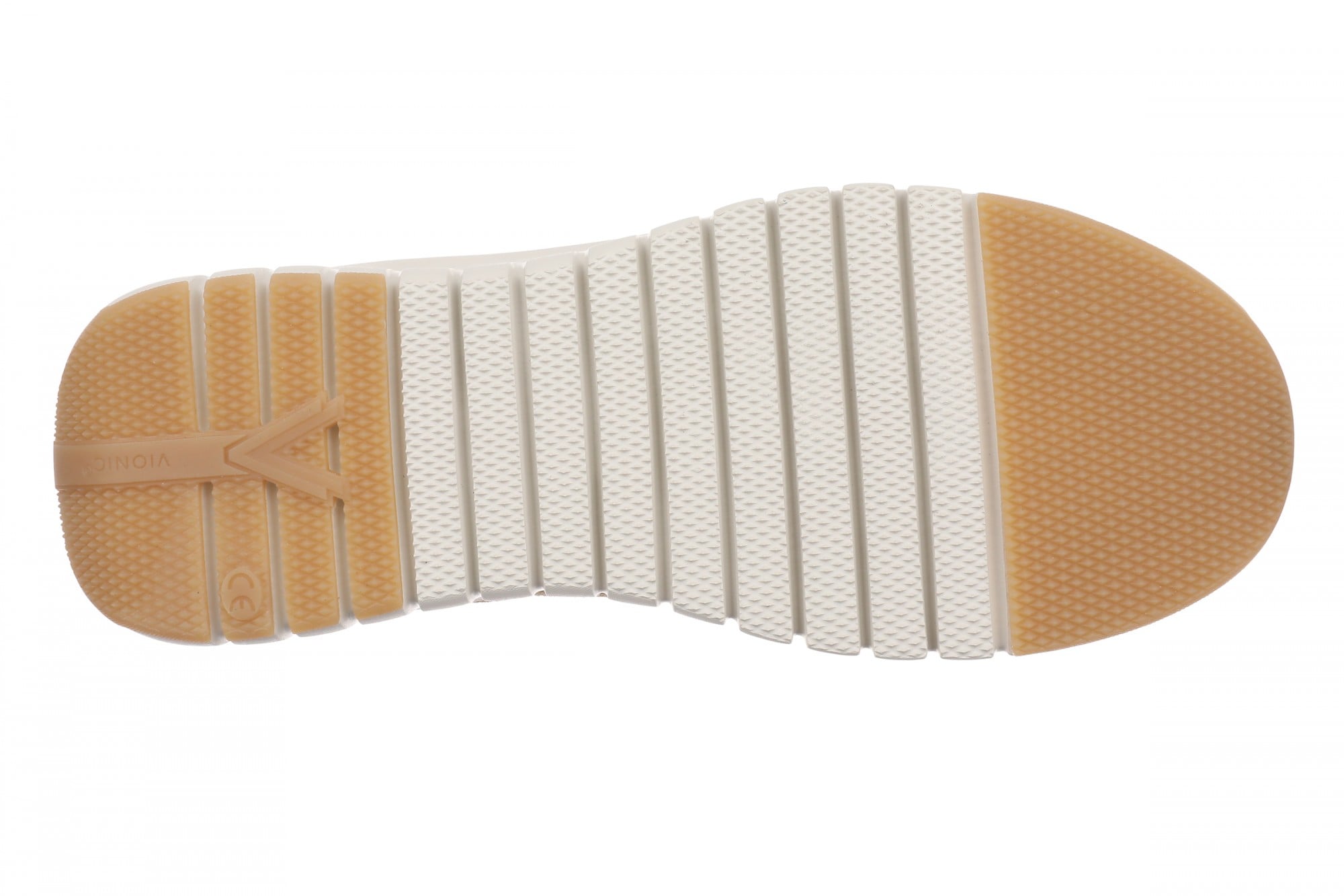 Vionic Uptown Sneaker - Women's Orthotic Arch Support Comfort Lace-Up Shoes - Caramel - Bottom