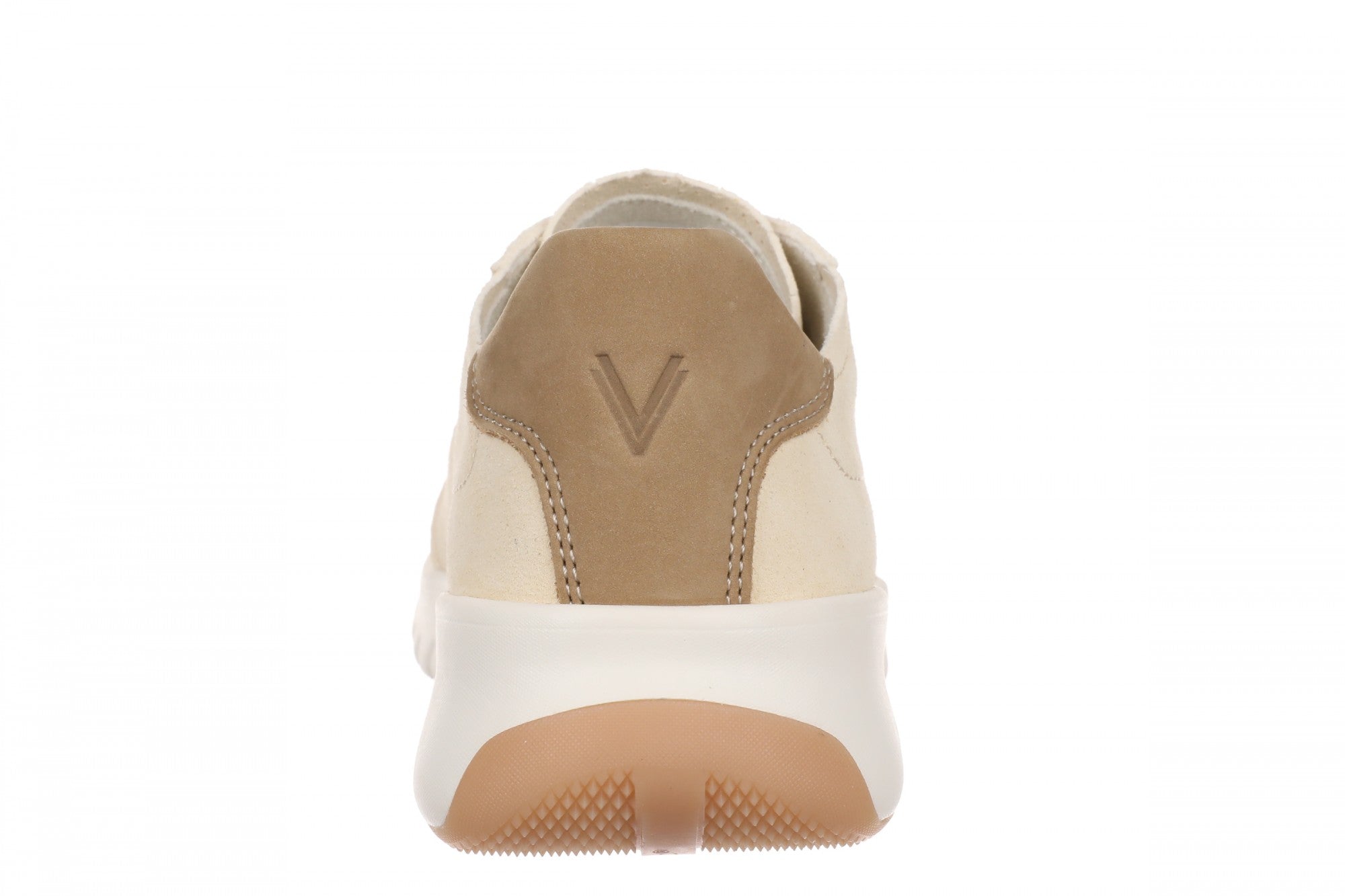Vionic Uptown Sneaker - Women's Orthotic Arch Support Comfort Lace-Up Shoes - Vanilla Creme - Back
