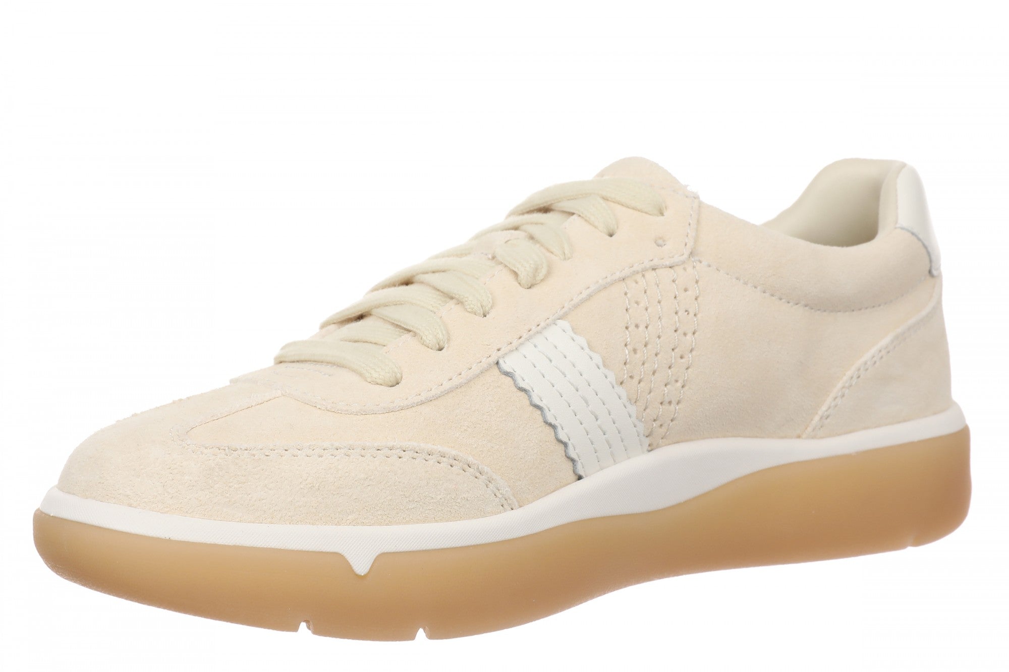 Vionic City Walk Women's Orthotic Arch Support Comfort Walking Sneaker - Vanilla Creme - Left angle