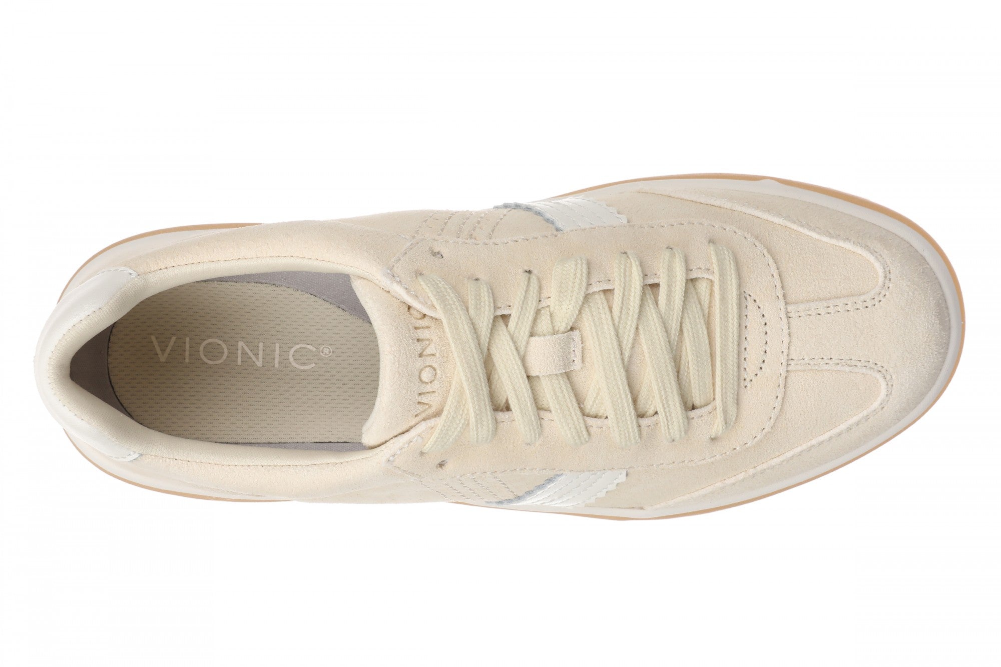 Vionic City Walk Women's Orthotic Arch Support Comfort Walking Sneaker - Vanilla Creme - Top