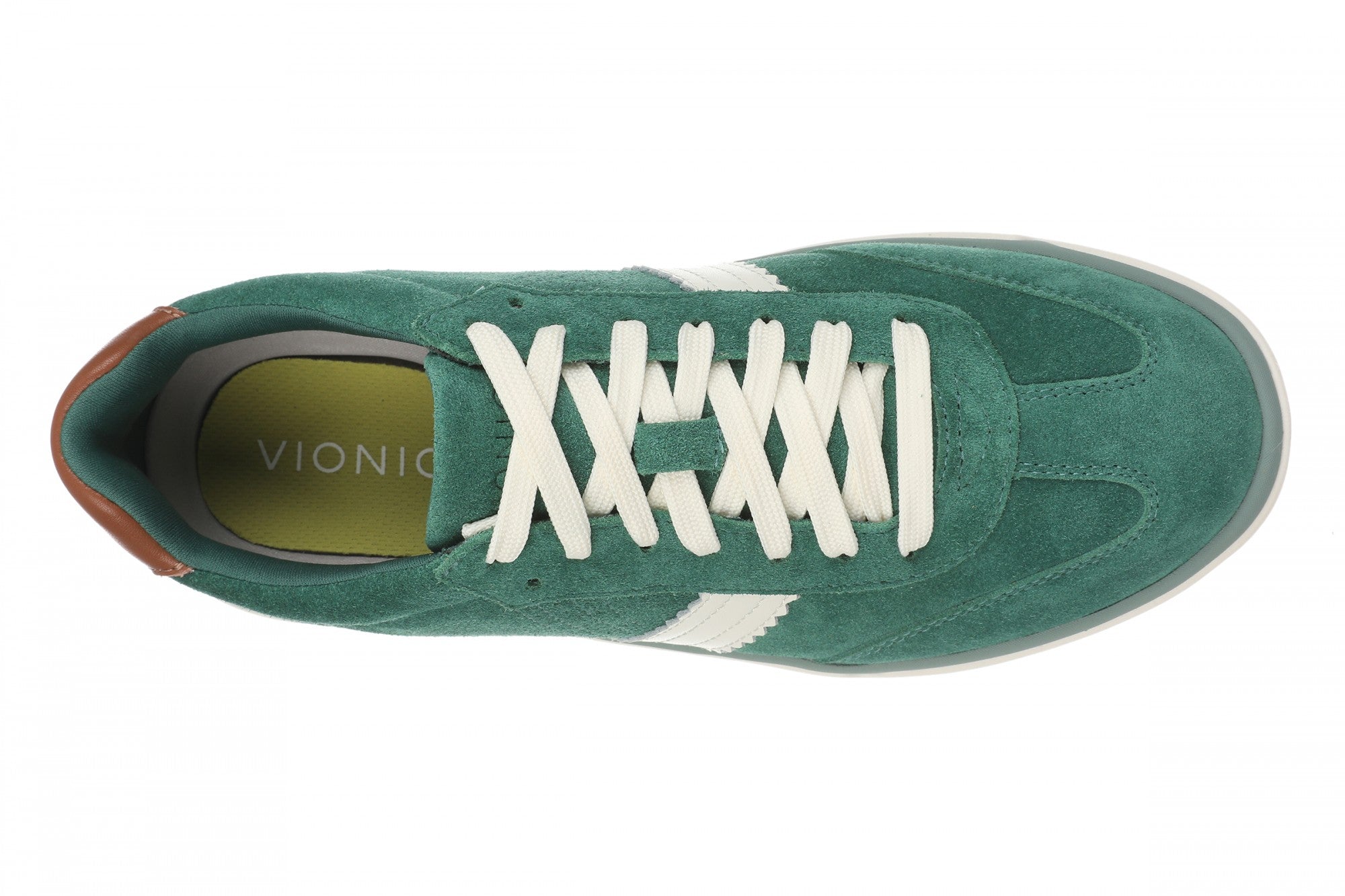 Vionic City Walk Women's Orthotic Arch Support Comfort Walking Sneaker - Posy Green - Top