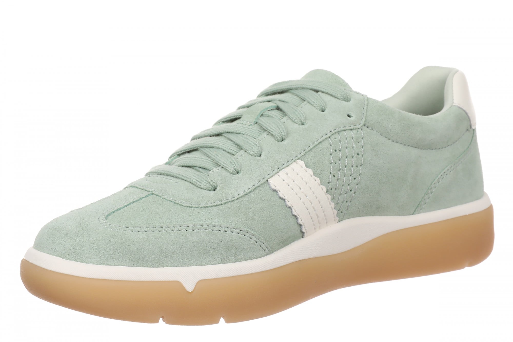 Vionic City Walk Women's Orthotic Arch Support Comfort Walking Sneaker - Basil - Left angle