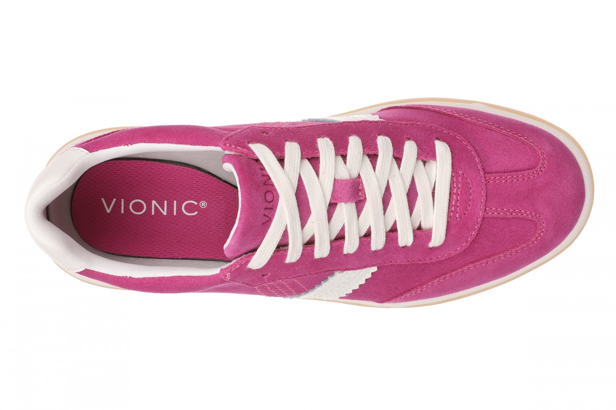 Vionic City Walk Women's Orthotic Arch Support Comfort Walking Sneaker - Rose Violet - Top