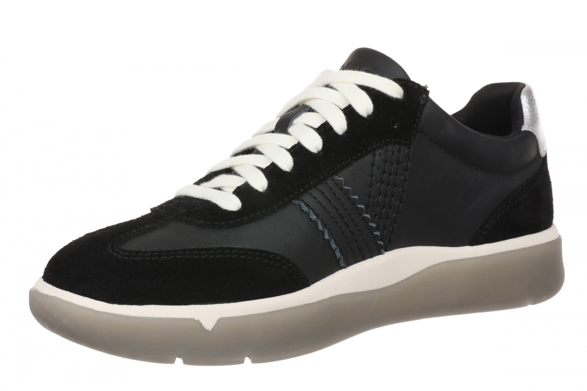 Vionic City Walk Women's Orthotic Arch Support Comfort Walking Sneaker - Black - Left angle