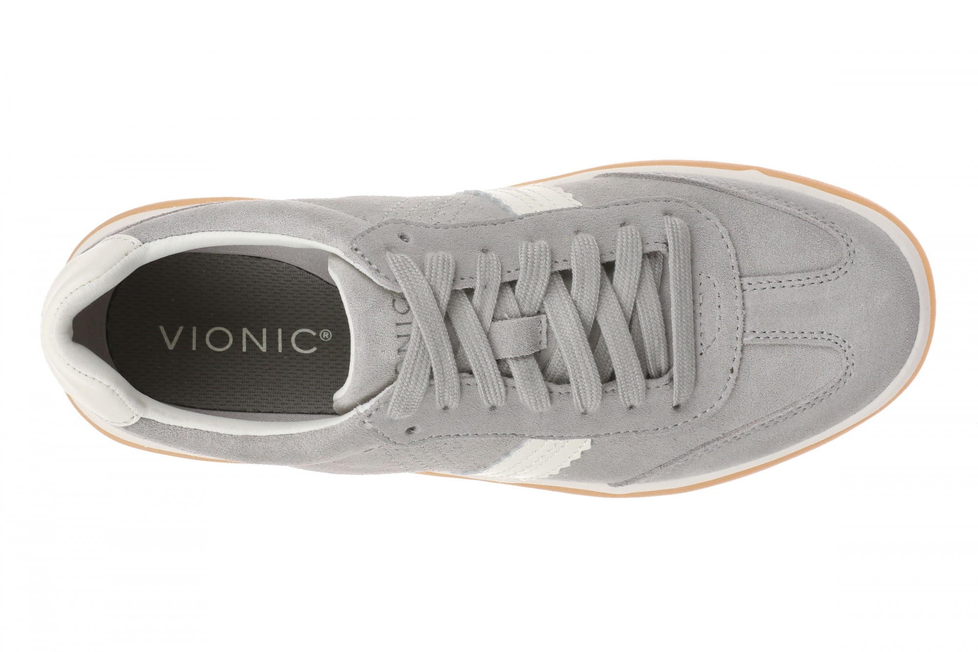 Vionic City Walk Women's Orthotic Arch Support Comfort Walking Sneaker - Paloma Grey - Top