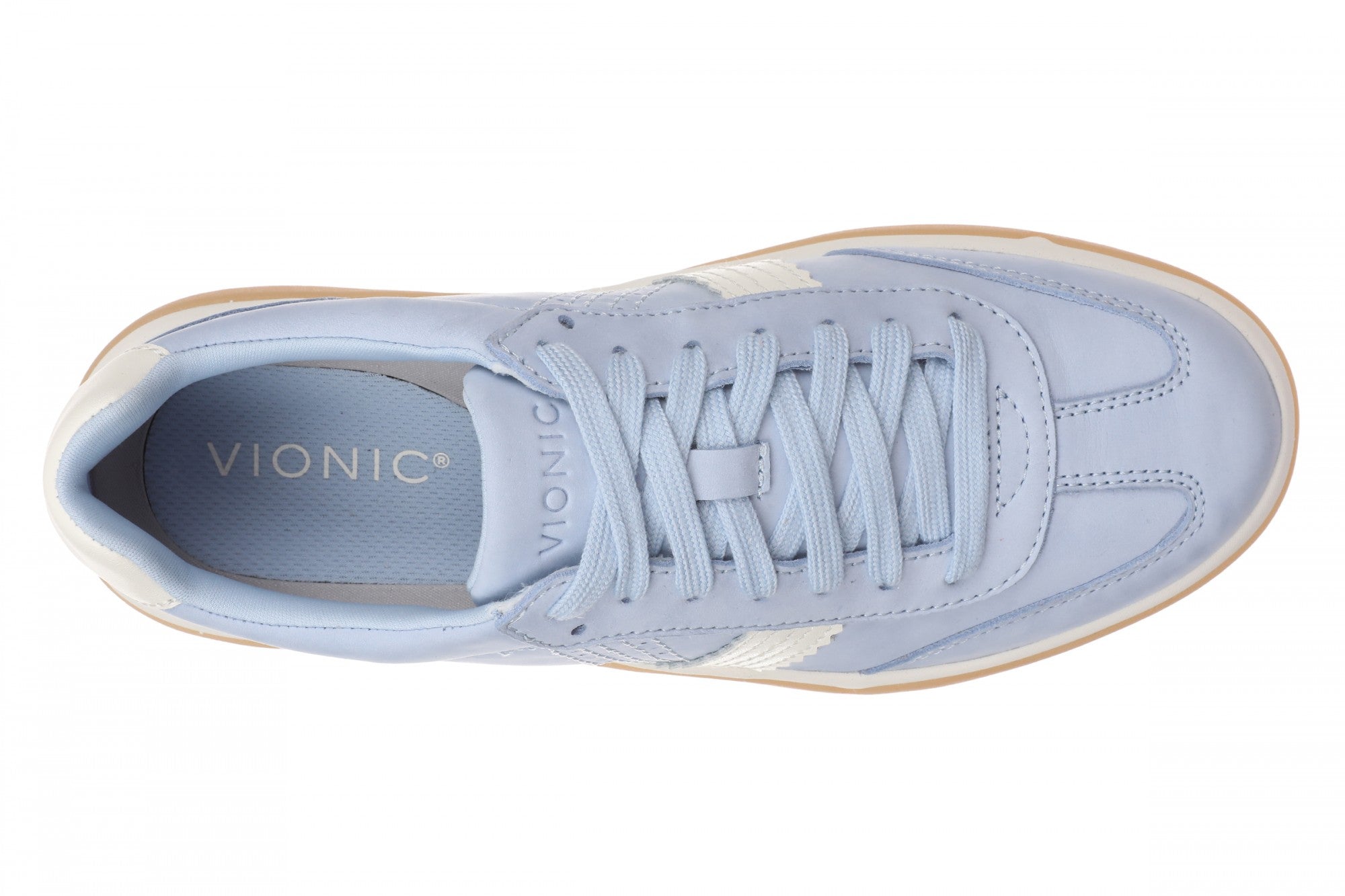 Vionic City Walk Women's Orthotic Arch Support Comfort Walking Sneaker - Chambray Blue - Top