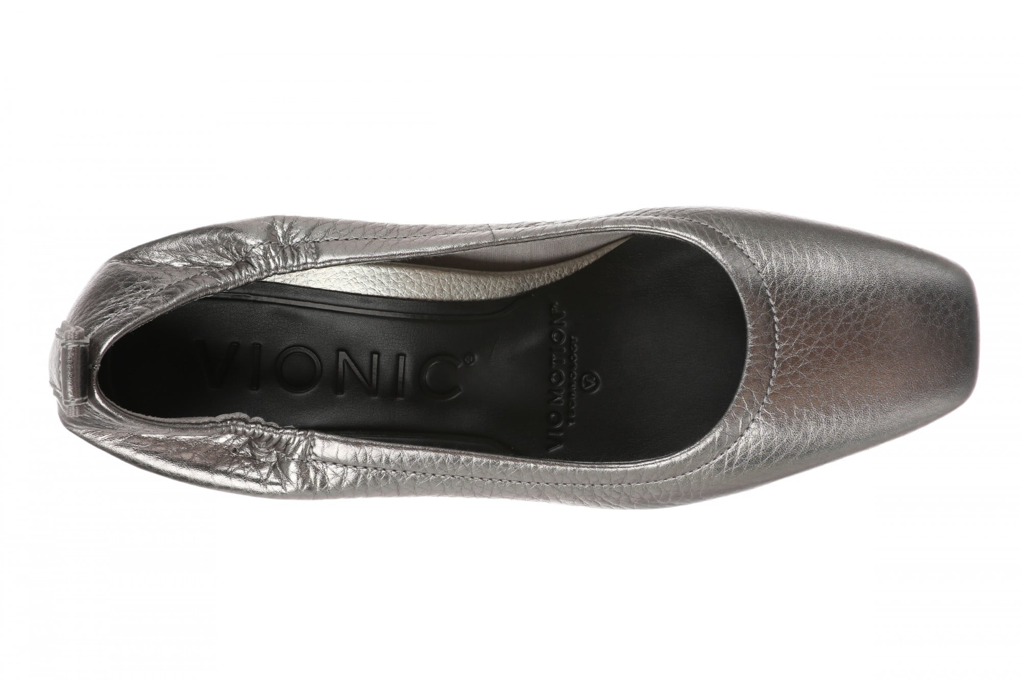 Vionic Ramona Comfort Arch Support Women's Pump Shoe - Pewter - Top