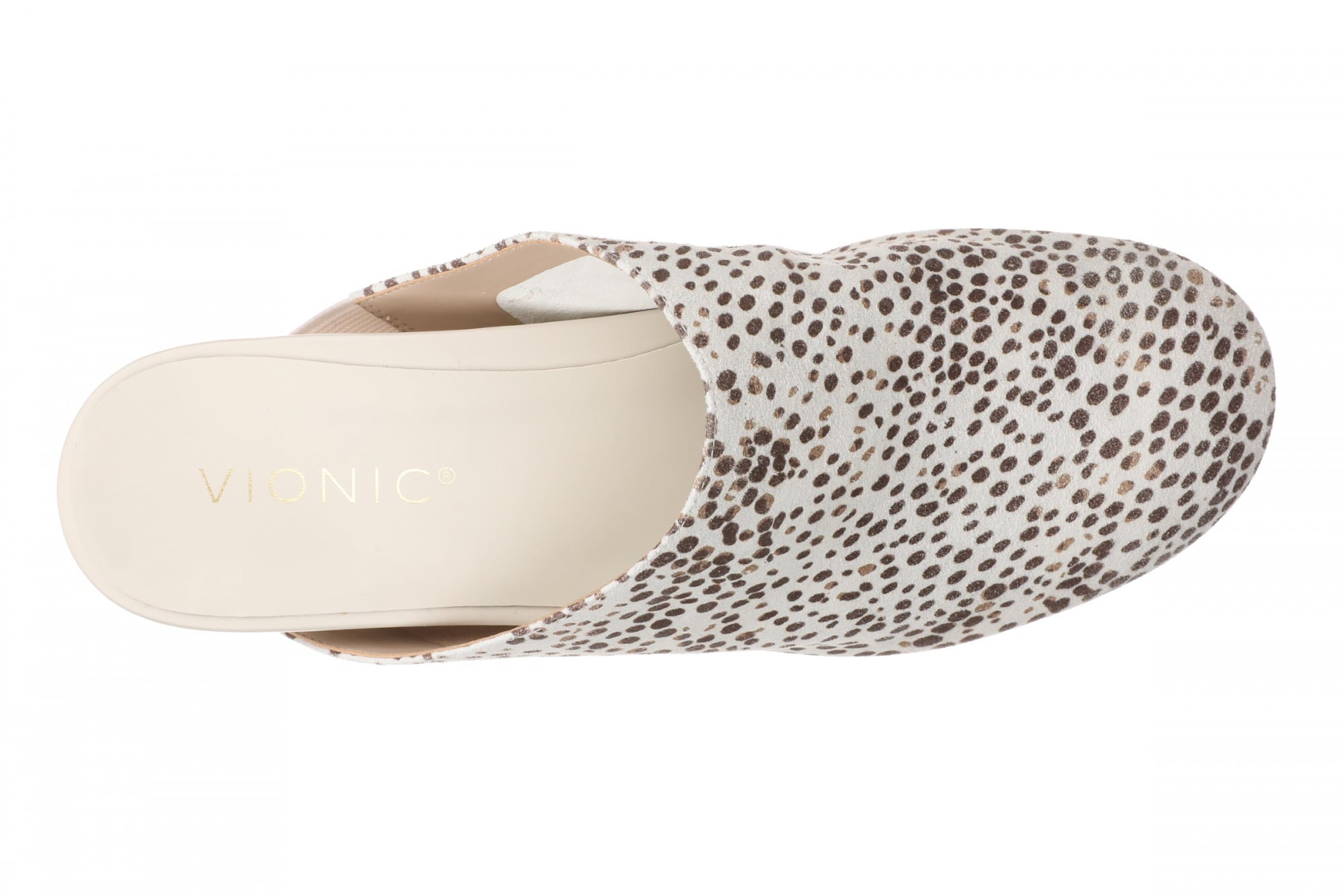 Vionic Opal Women's Orthotic Arch Support Comfort Slip-On Mule - Cream Multi - Top