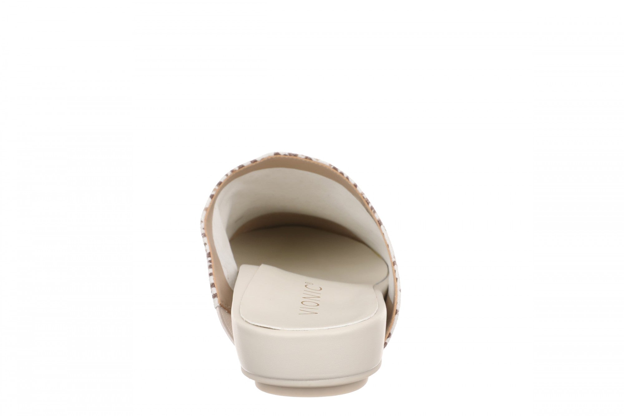 Vionic Opal Women's Orthotic Arch Support Comfort Slip-On Mule - Cream Multi - Back