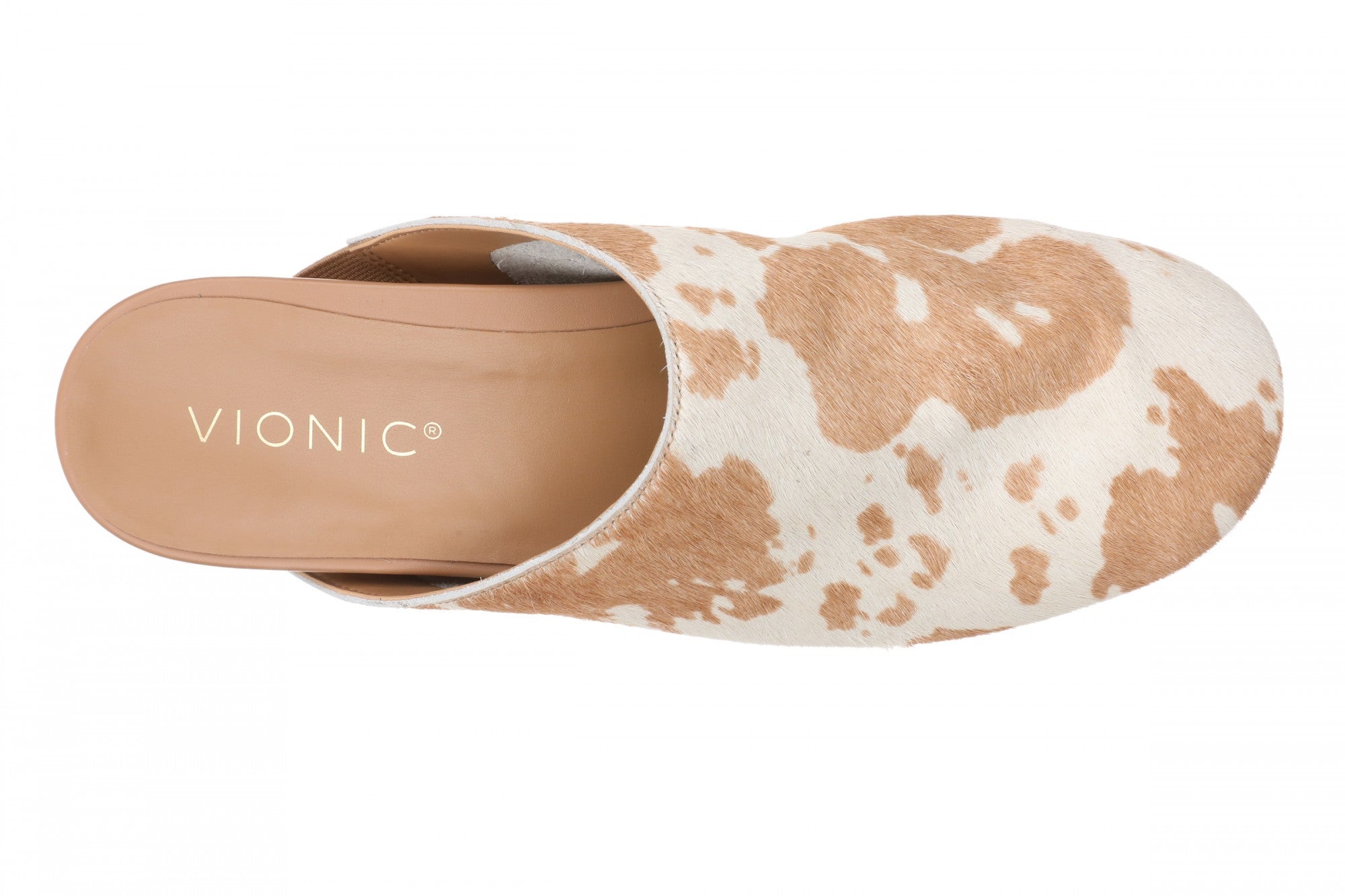 Vionic Opal Women's Orthotic Arch Support Comfort Slip-On Mule - Brown Multi - Top