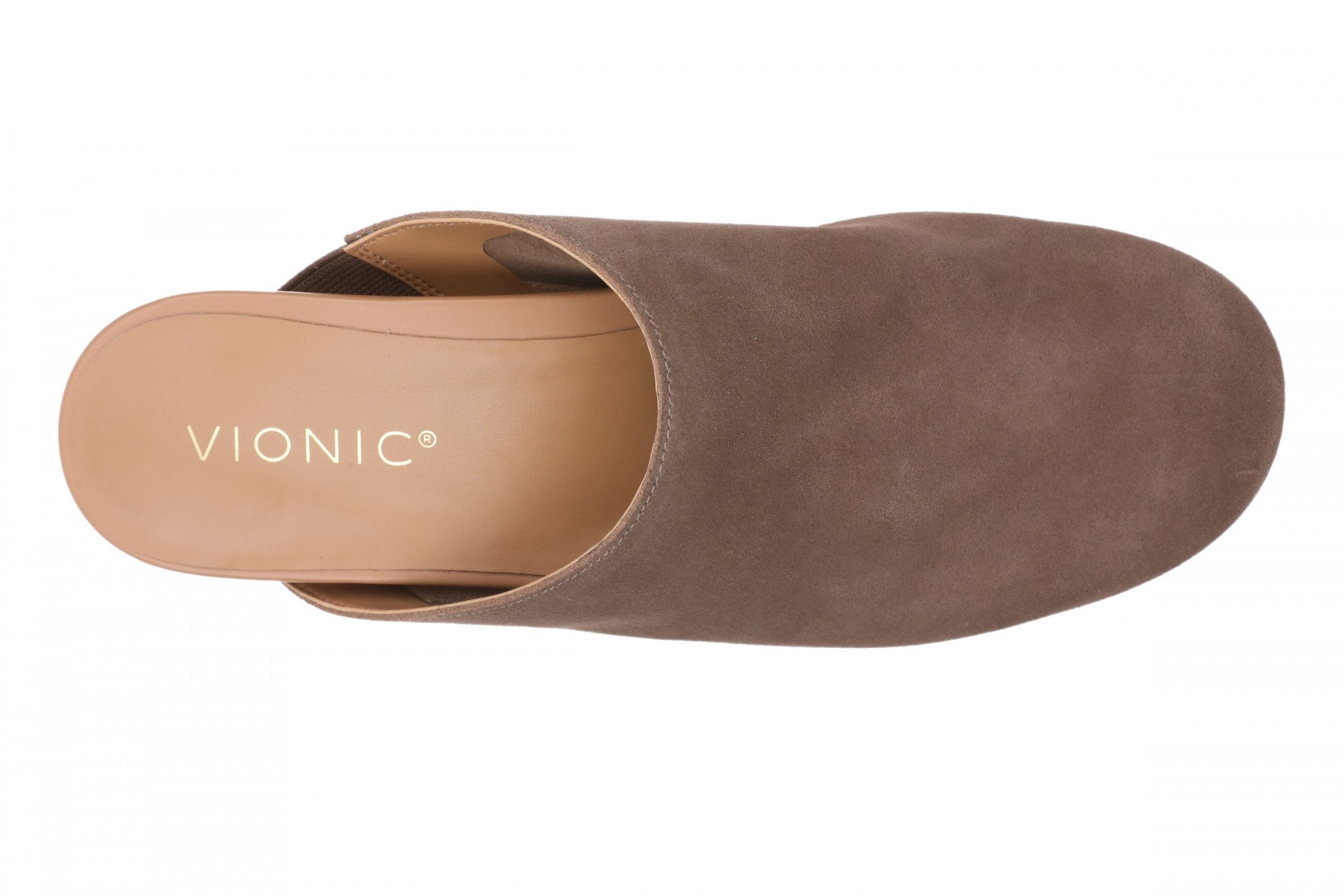 Vionic Opal Women's Orthotic Arch Support Comfort Slip-On Mule - Driftwood - Top