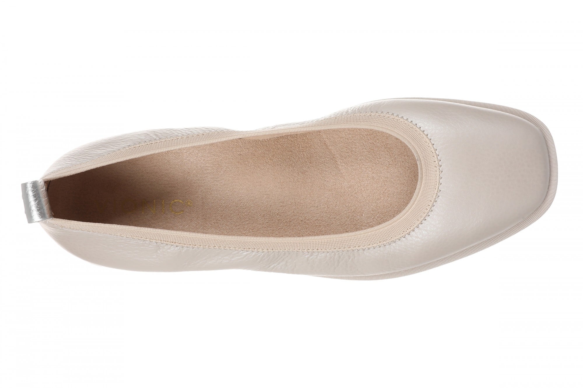 Vionic Caroll 2.0 Women's Elegant Orthotic Ballet Flat with Arch Support - Chateau Grey - Top