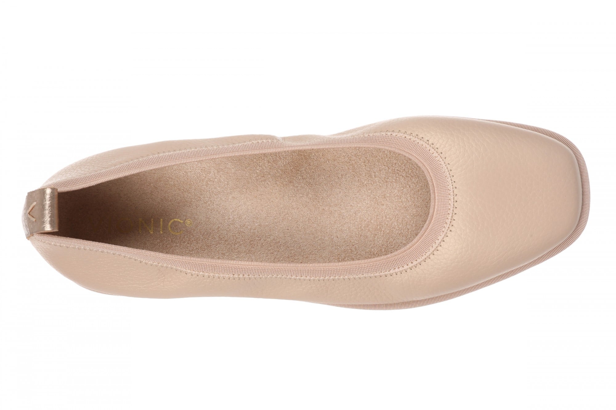 Vionic Caroll 2.0 Women's Elegant Orthotic Ballet Flat with Arch Support - Rugby Tan - Top