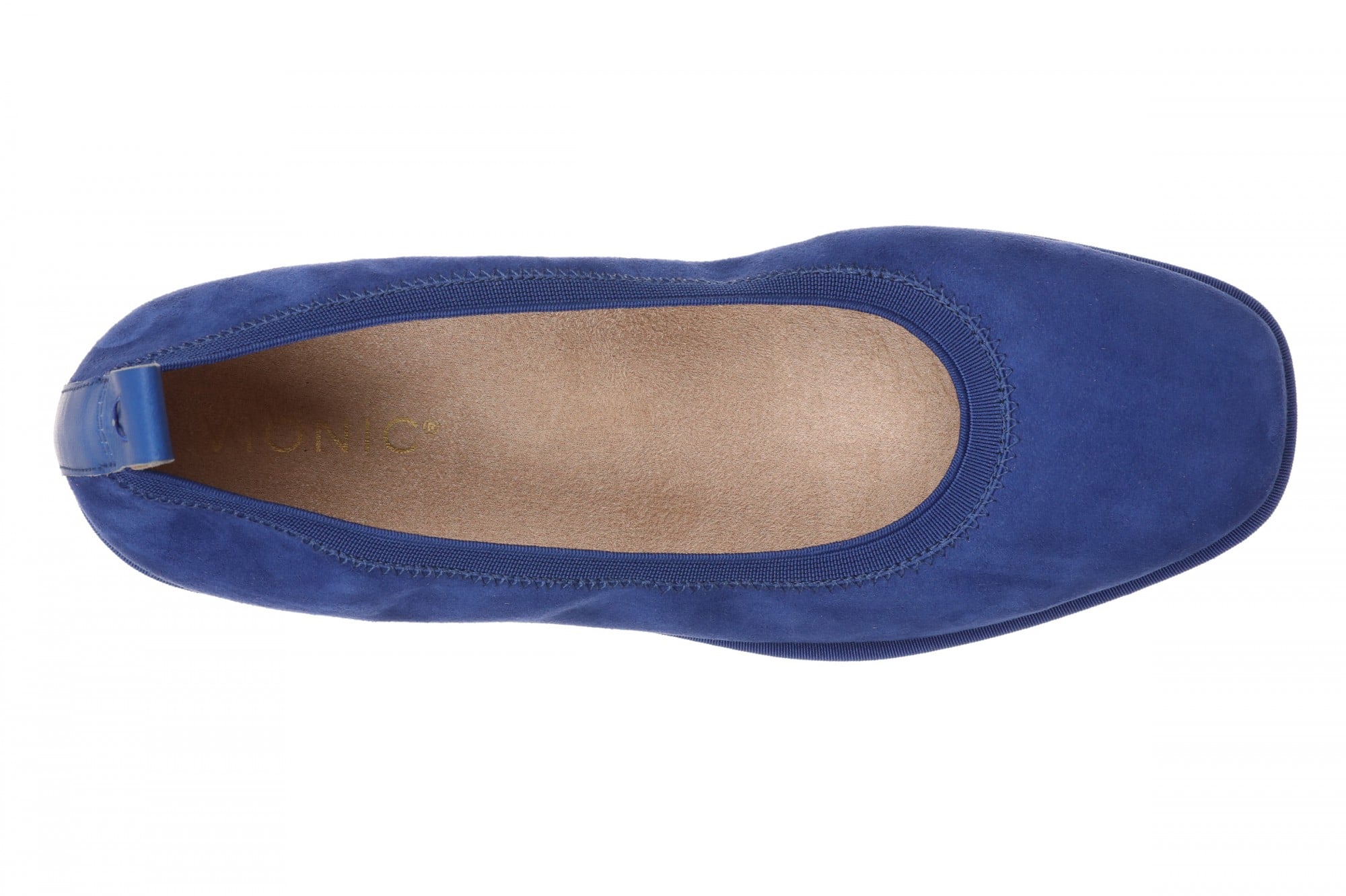 Vionic Caroll 2.0 Women's Elegant Orthotic Ballet Flat with Arch Support - Mazarine Blue - Top