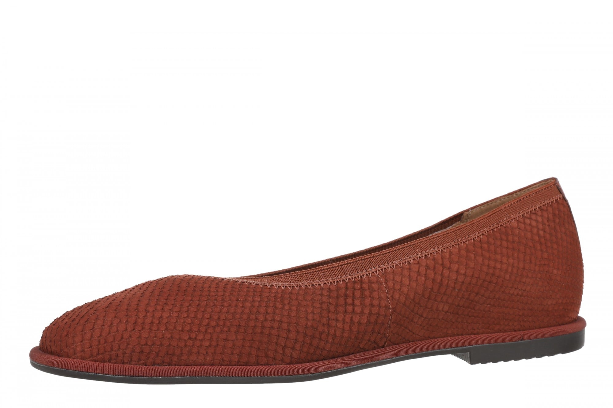 Vionic Caroll 2.0 Women's Elegant Orthotic Ballet Flat with Arch Support - Baked Clay - Left angle
