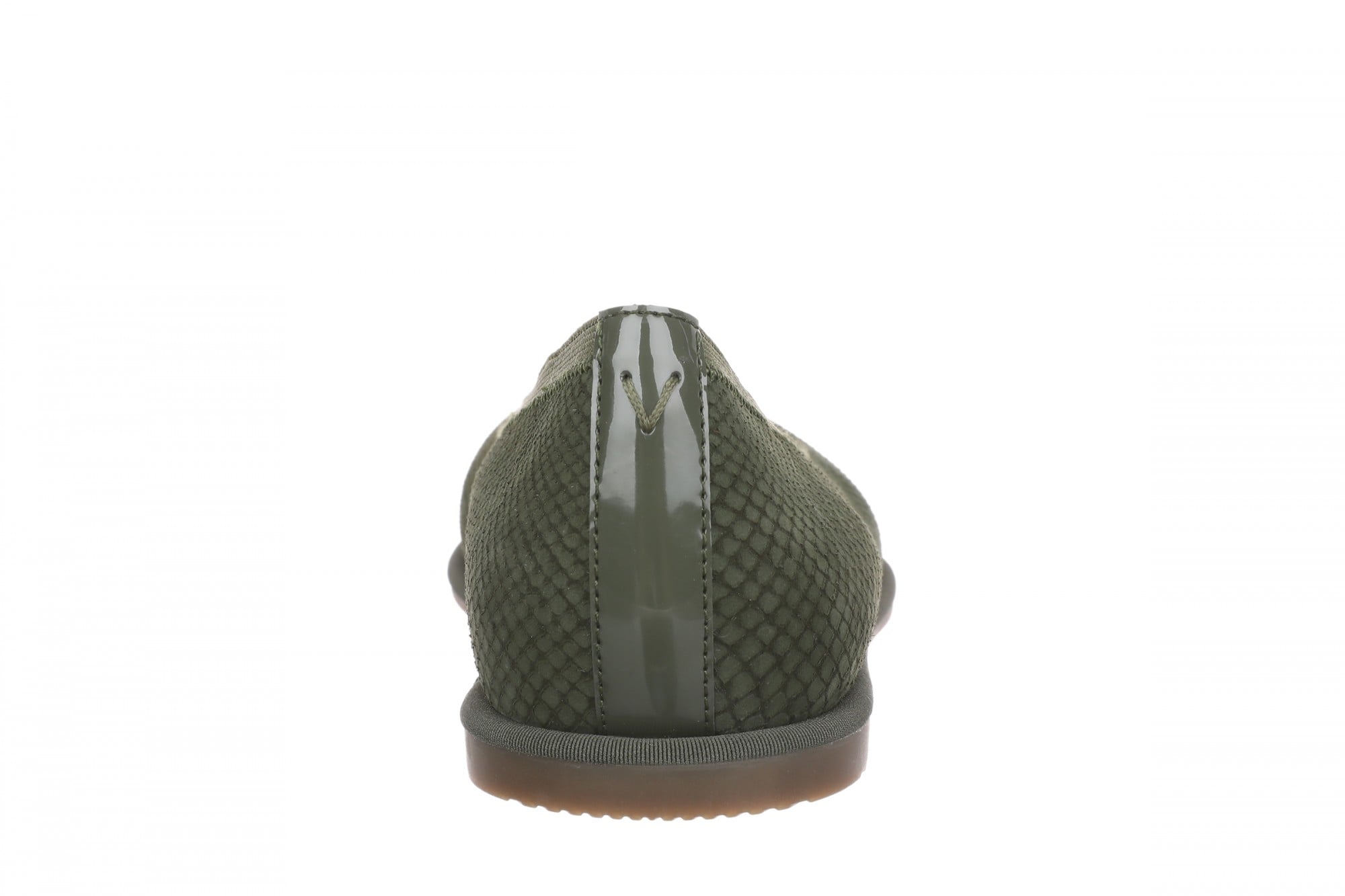 Vionic Caroll 2.0 Women's Elegant Orthotic Ballet Flat with Arch Support - Olive Moss - Back