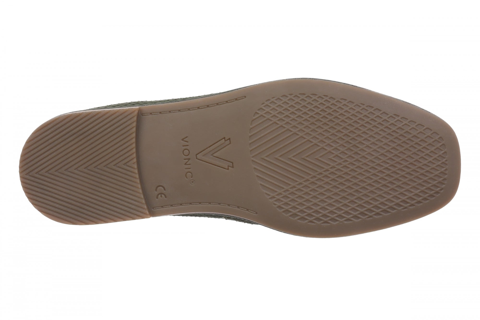 Vionic Caroll 2.0 Women's Elegant Orthotic Ballet Flat with Arch Support - Olive Moss - Bottom