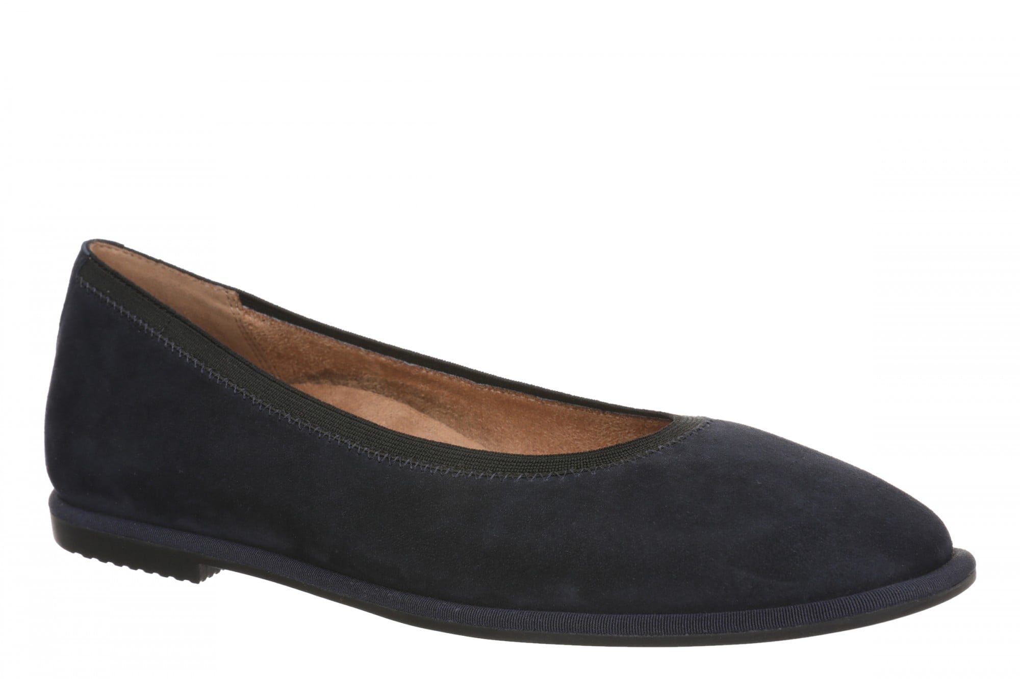 Vionic Caroll 2.0 Women's Elegant Orthotic Ballet Flat with Arch Support - Navy Blazer/Black - Angle main