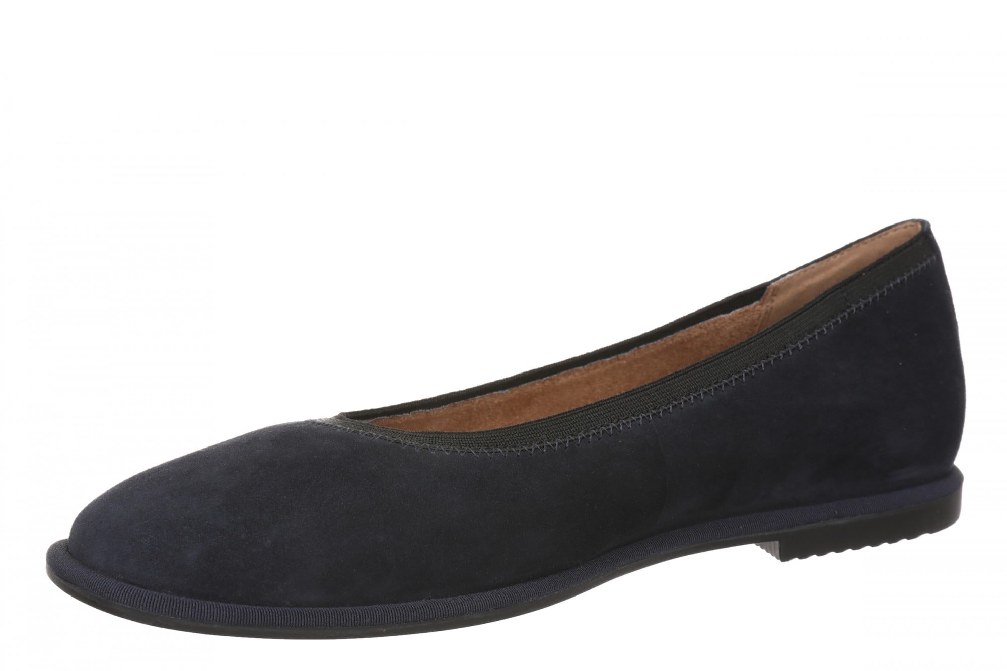 Vionic Caroll 2.0 Women's Elegant Orthotic Ballet Flat with Arch Support - Navy Blazer/Black - Left angle
