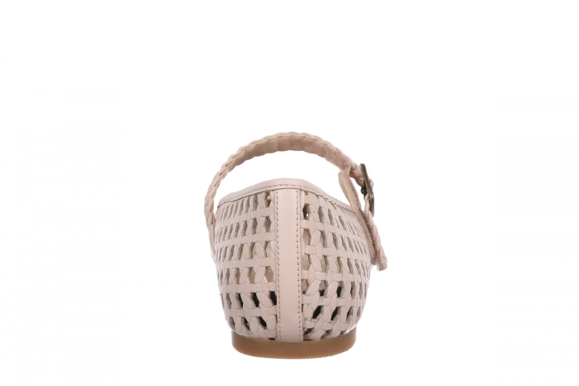 Vionic Alameda Woven Women's Mary Jane Comfort Shoe - Cameo Rose - Back