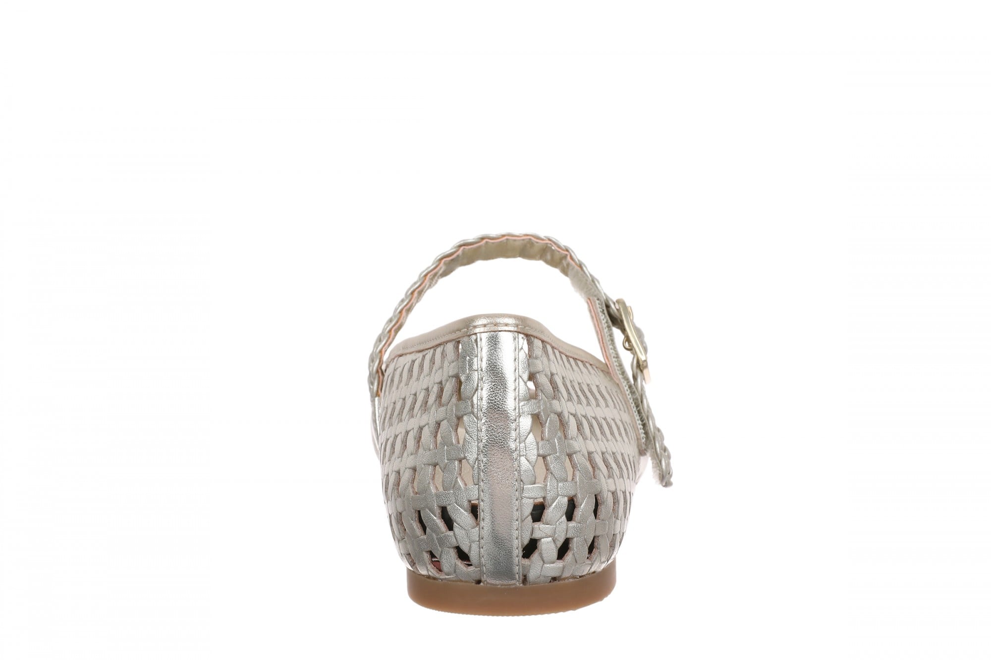 Vionic Alameda Woven Women's Mary Jane Comfort Shoe - Gold - Back
