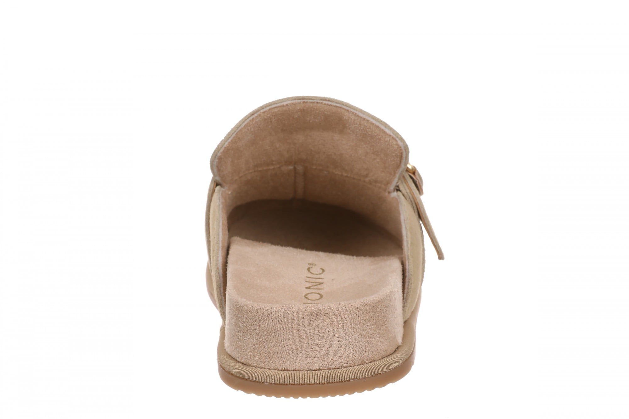 Vionic Arroyo Women's Suede Cushioned Mule Clog - Caramel - Back