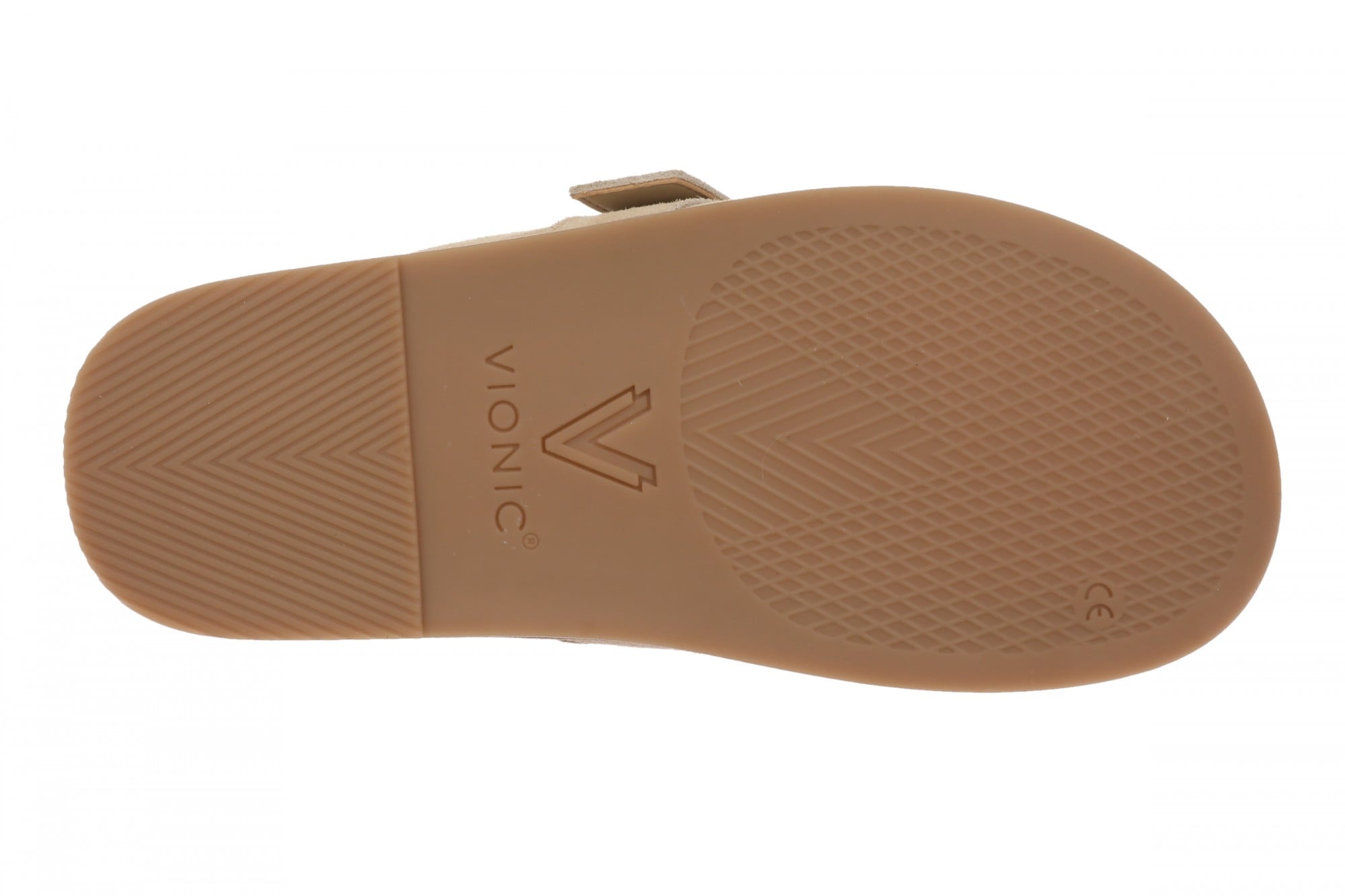 Vionic Arroyo Women's Suede Cushioned Mule Clog - Caramel - Bottom