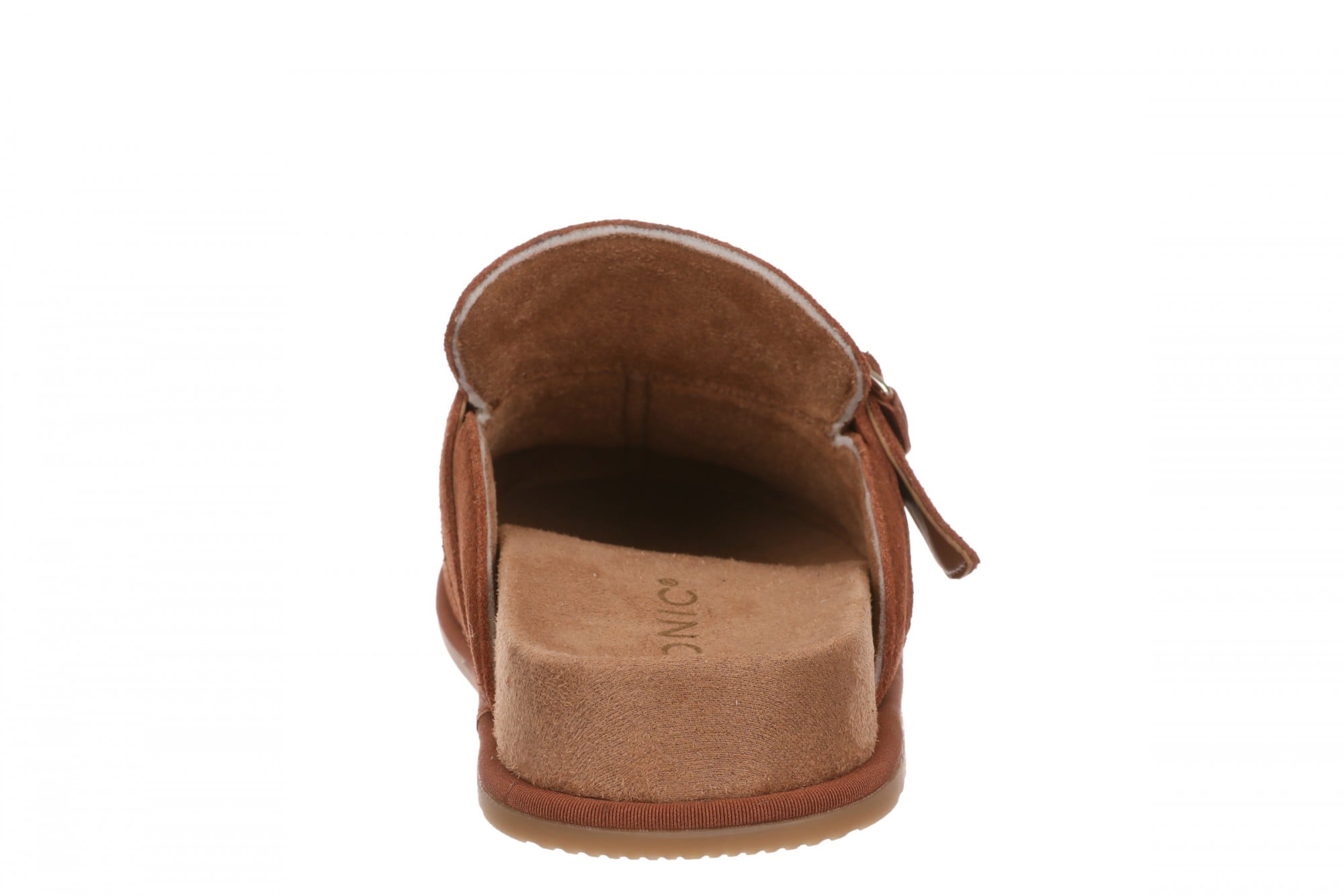 Vionic Arroyo Women's Suede Cushioned Mule Clog - Equestrian Tan - Back