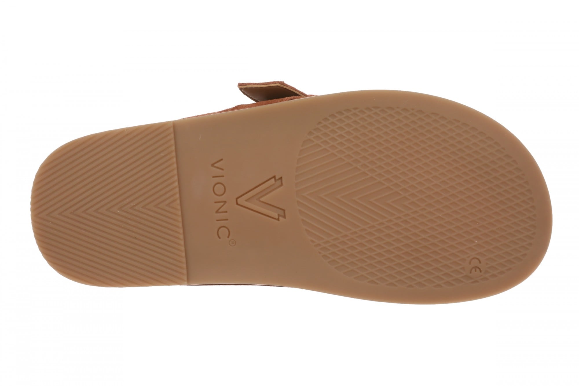 Vionic Arroyo Women's Suede Cushioned Mule Clog - Equestrian Tan - Bottom