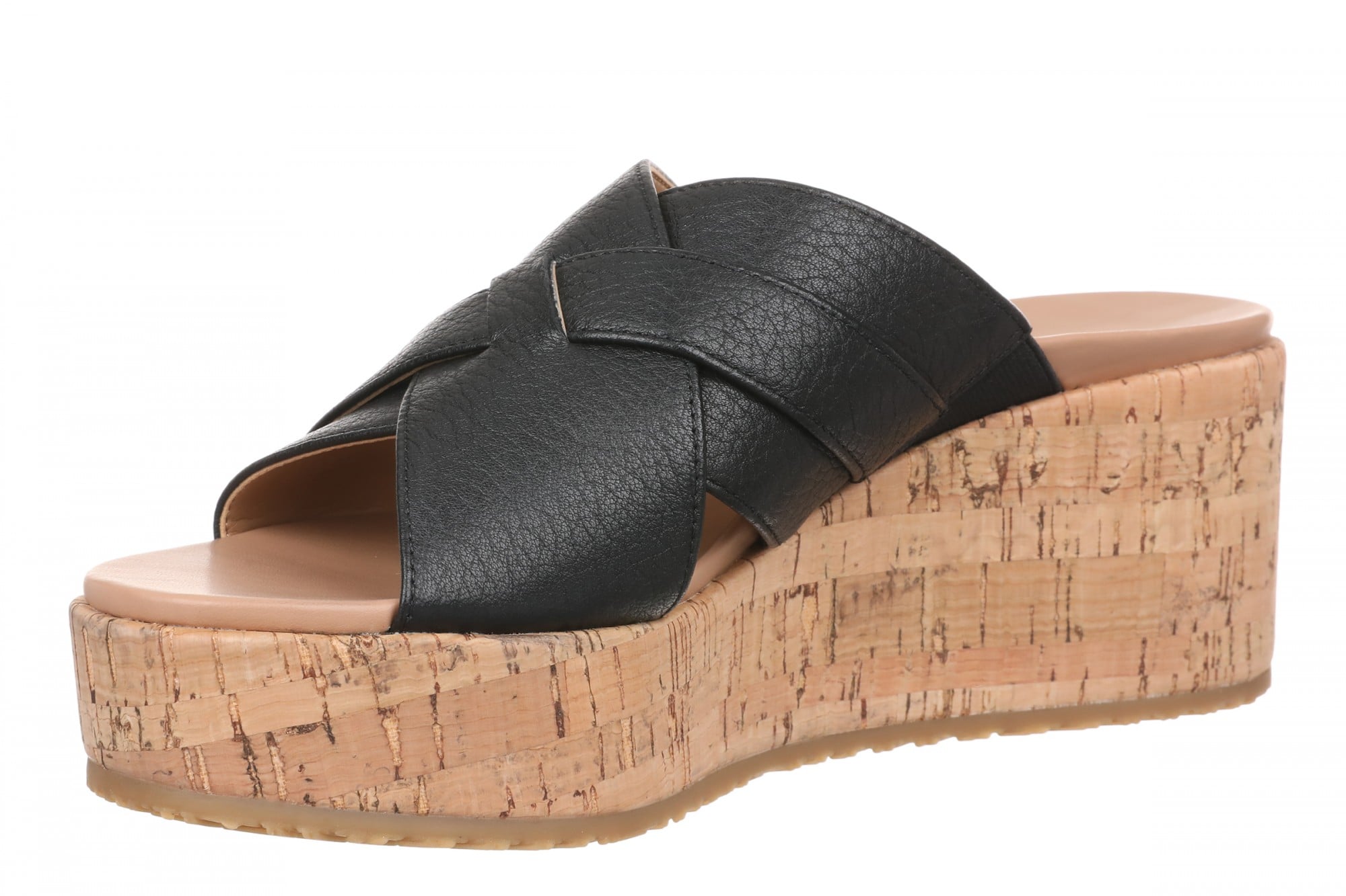 Vionic Dawn Women's Comfort Arch Support Slide Sandal - Black - Left angle