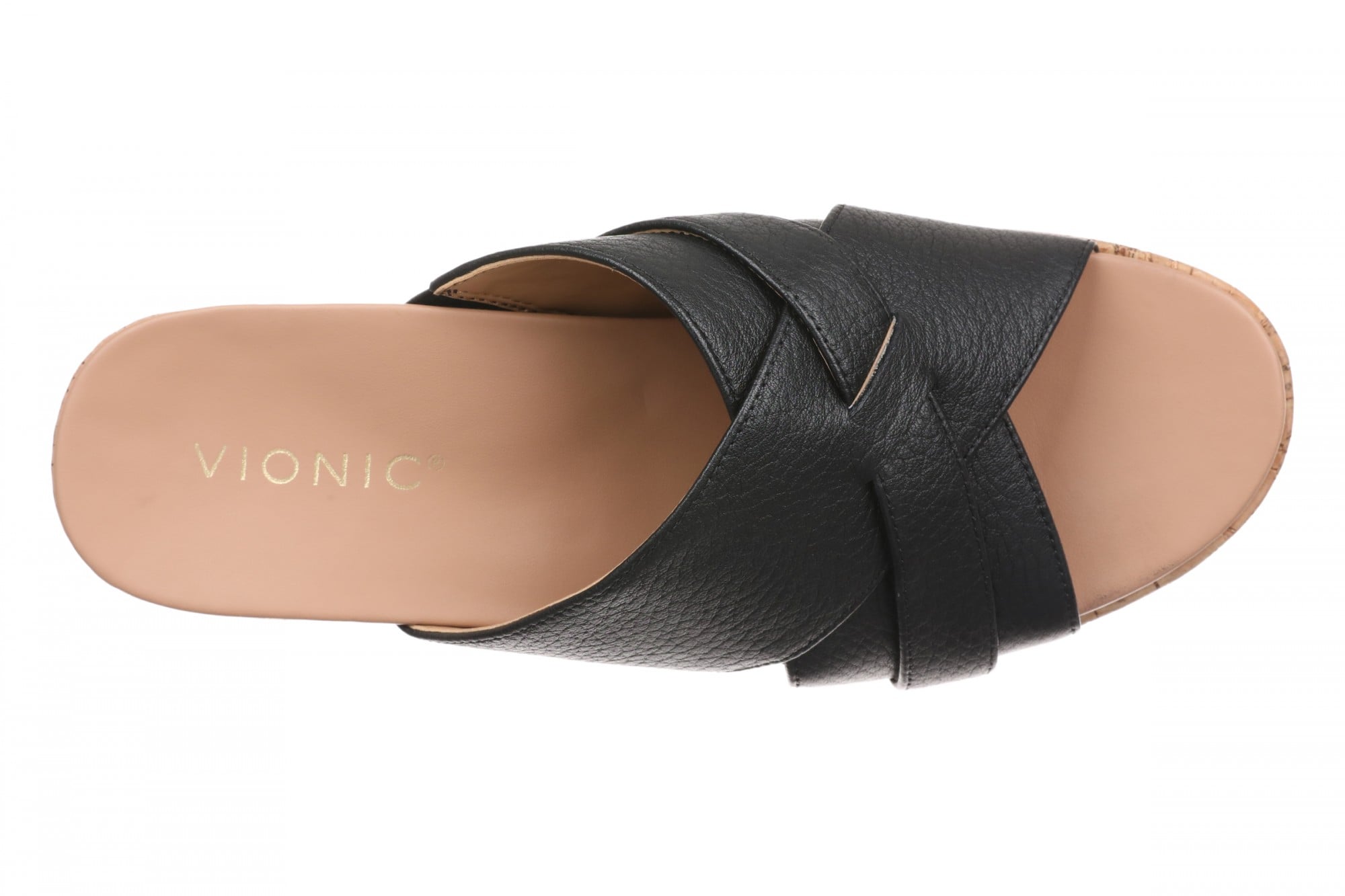 Vionic Dawn Women's Comfort Arch Support Slide Sandal - Black - Top