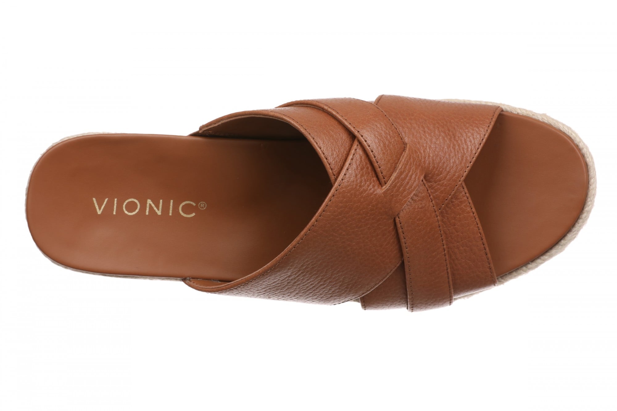 Vionic Dawn Women's Comfort Arch Support Slide Sandal - Tan - Top