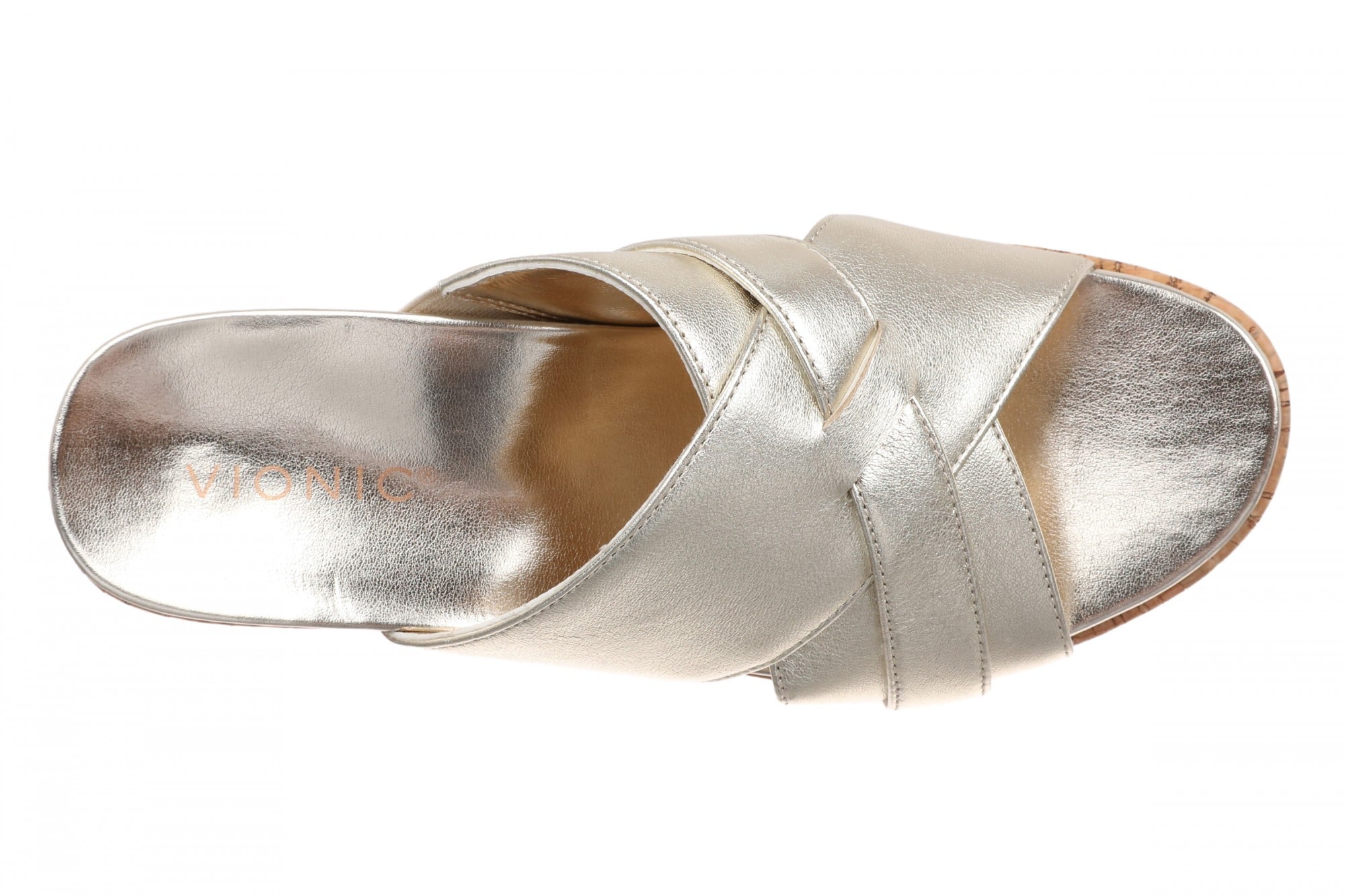 Vionic Dawn Women's Comfort Arch Support Slide Sandal - Gold - Top