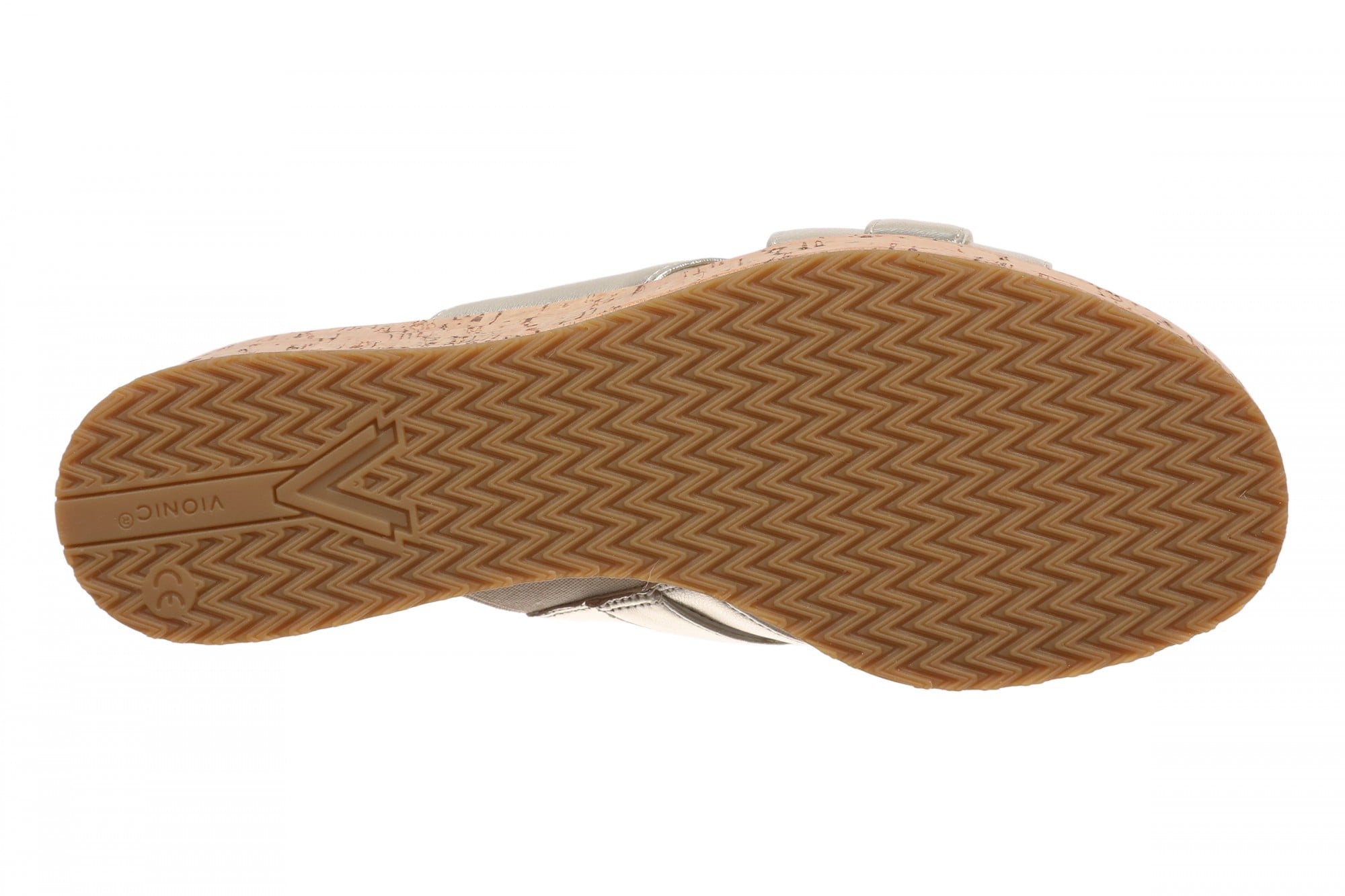 Vionic Dawn Women's Comfort Arch Support Slide Sandal - Gold - Bottom