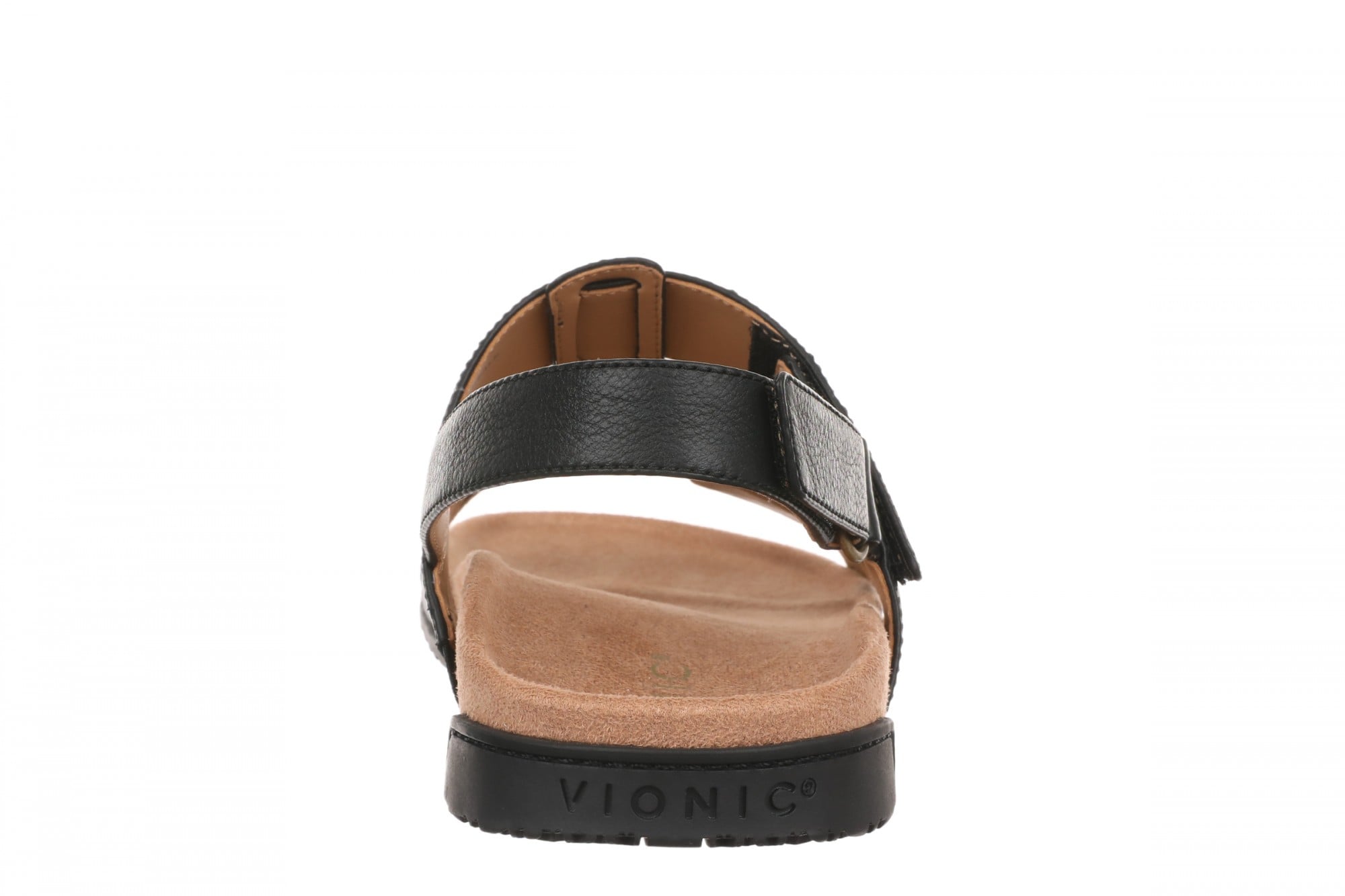 Vionic Eureka Women's Arch Support Slide Sandal - Black - Back