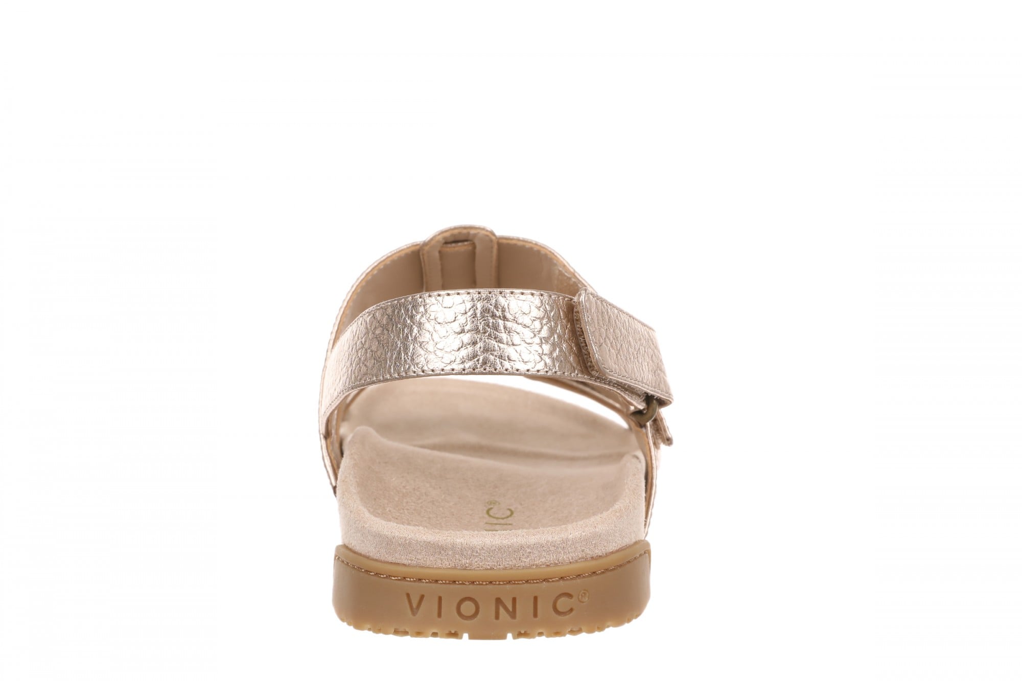 Vionic Eureka Women's Arch Support Slide Sandal - Bronze - Back