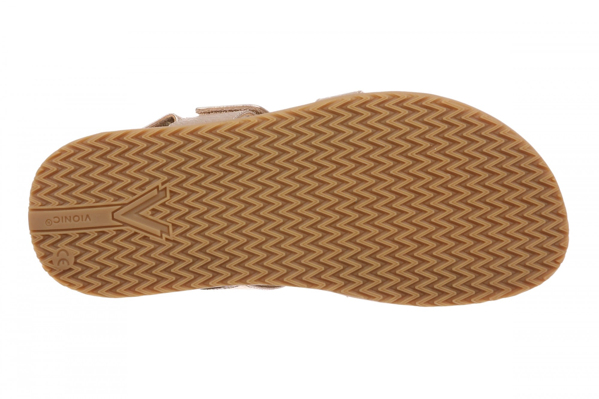 Vionic Eureka Women's Arch Support Slide Sandal - Bronze - Bottom