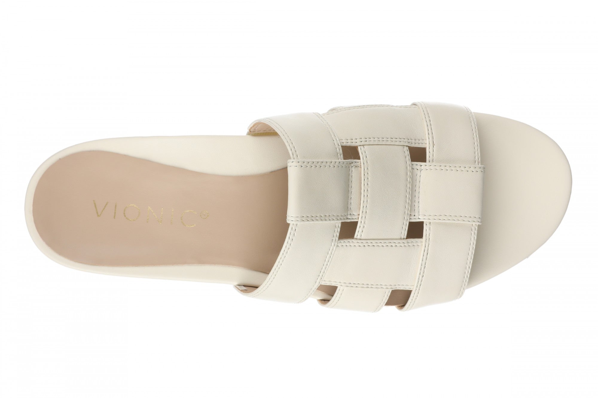 Vionic Glendora Women's Arch Support Slide Sandal - Ivory - Top