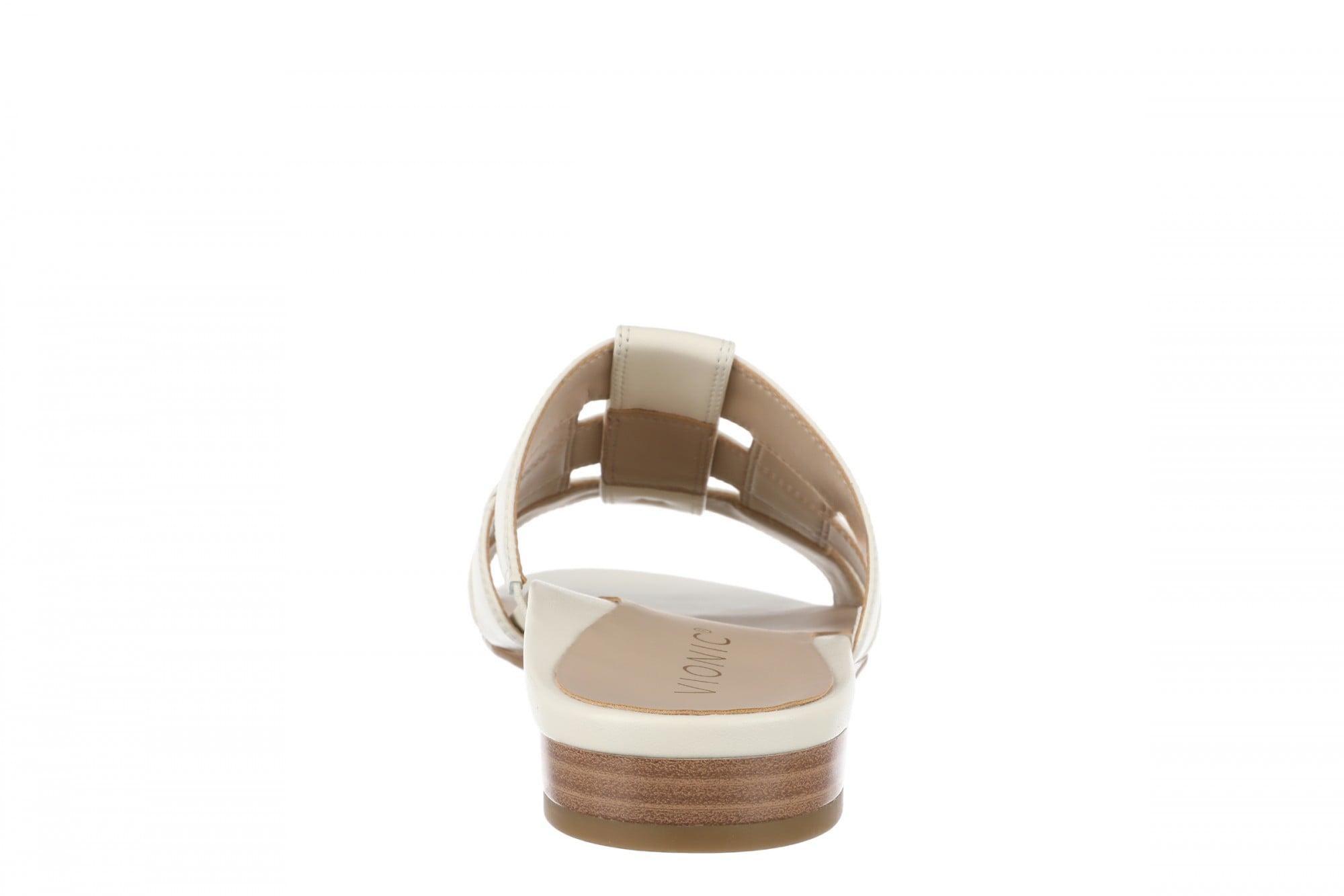 Vionic Glendora Women's Arch Support Slide Sandal - Ivory - Back