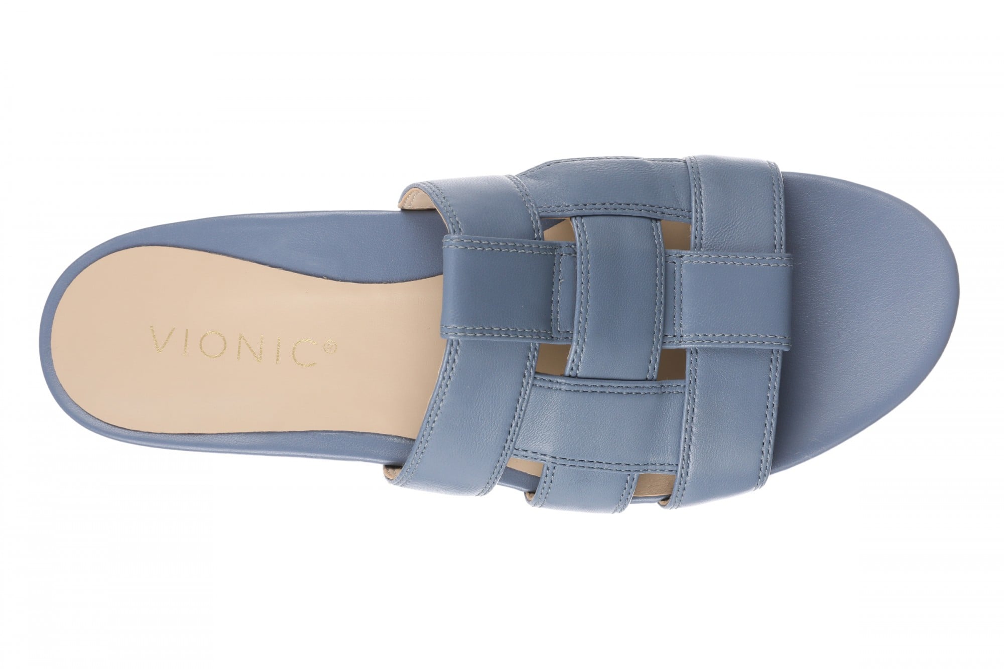 Vionic Glendora Women's Arch Support Slide Sandal - Pacific Blue - Top