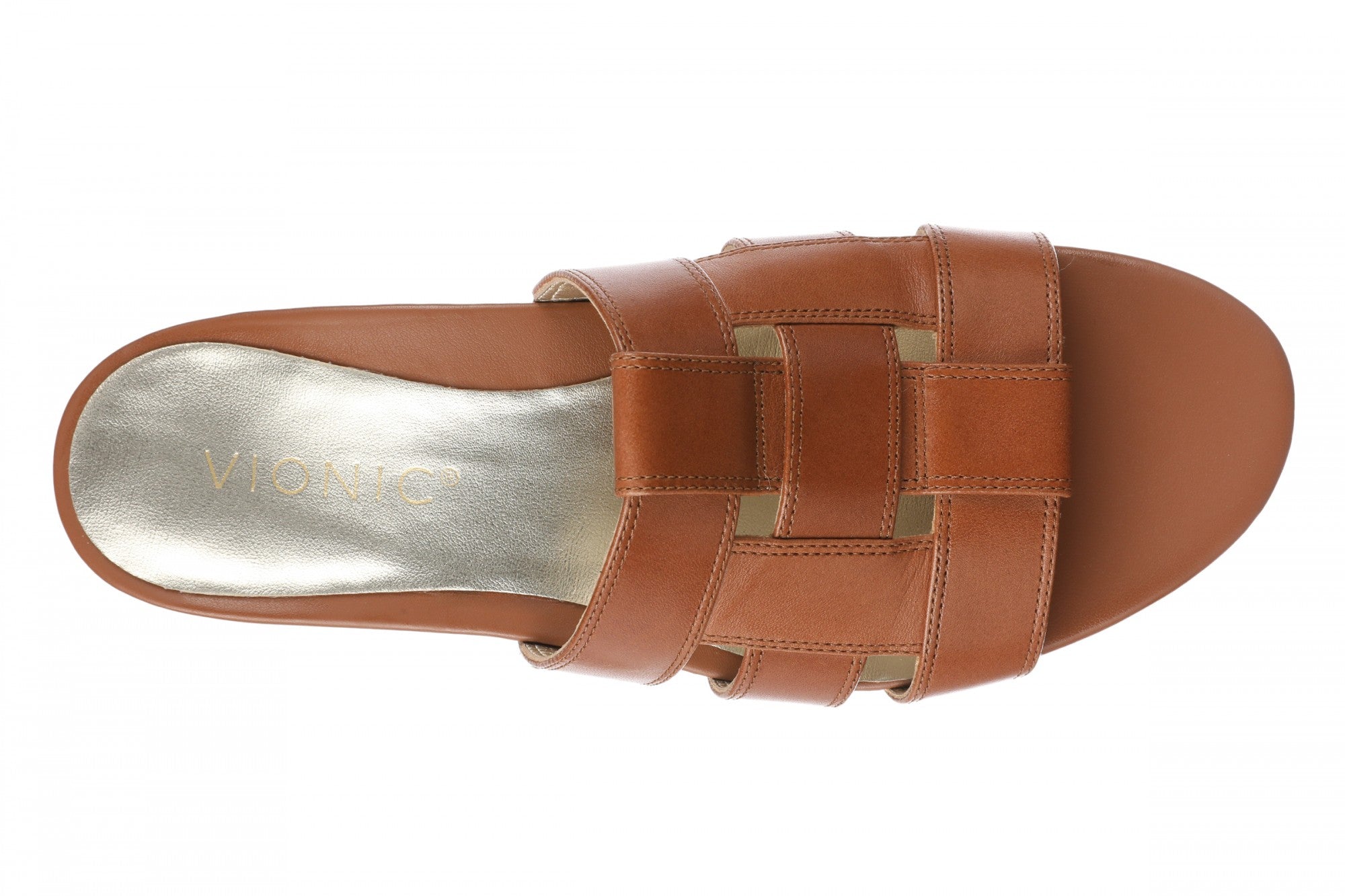 Vionic Glendora Women's Arch Support Slide Sandal - Tan - Top