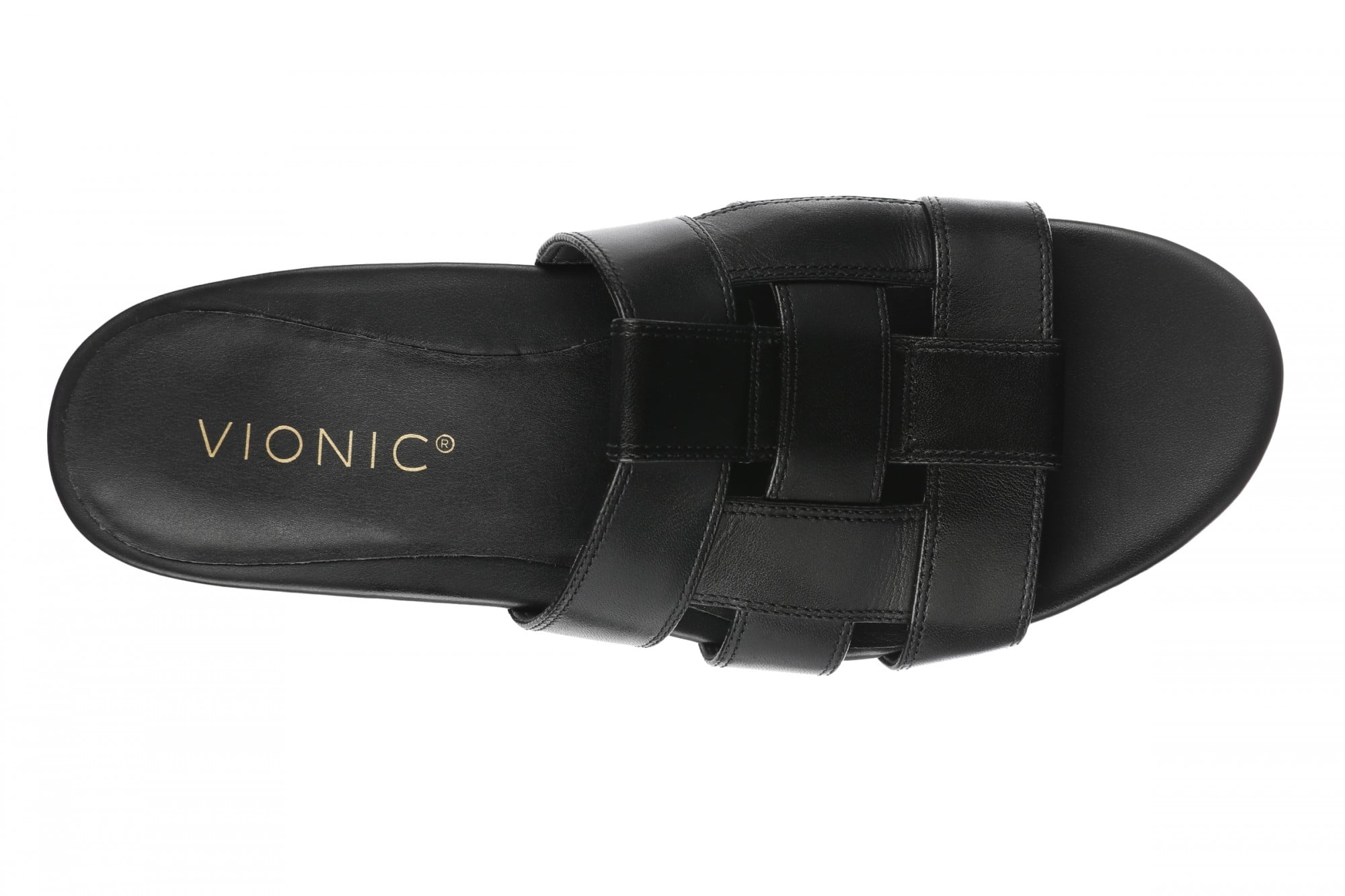 Vionic Glendora Women's Arch Support Slide Sandal - Black - Top
