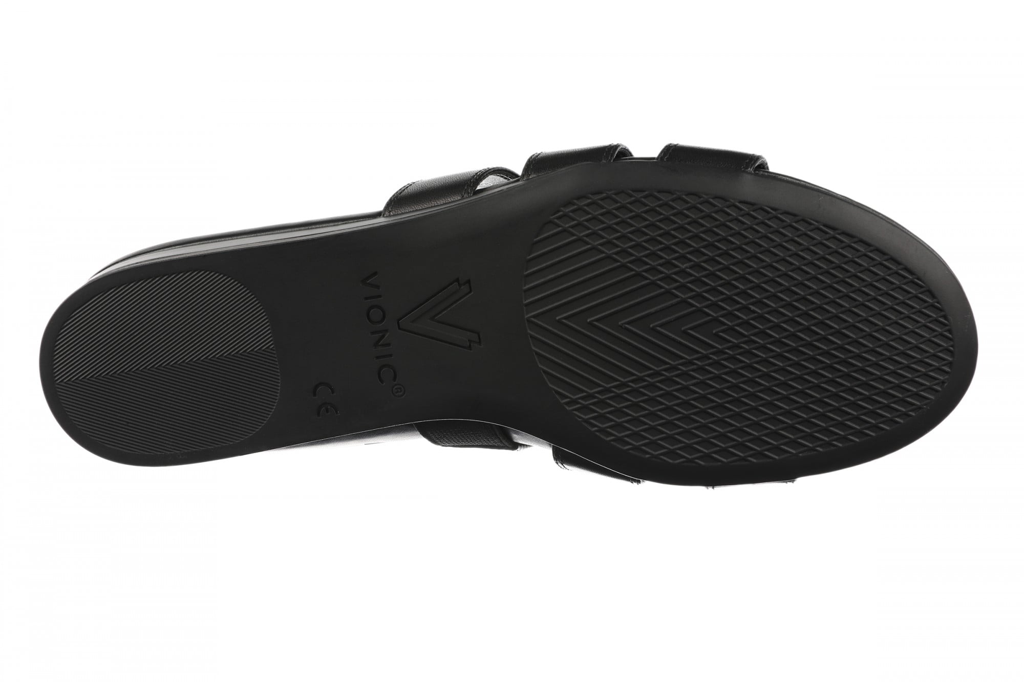 Vionic Glendora Women's Arch Support Slide Sandal - Black - Bottom