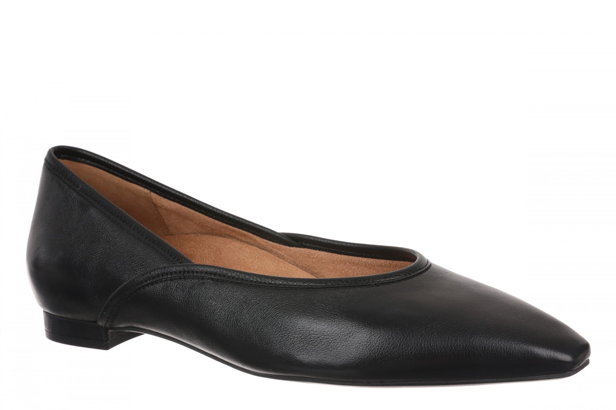 Vionic Gracia Women's Comfort Ballerina Shoe with Arch Support in Black