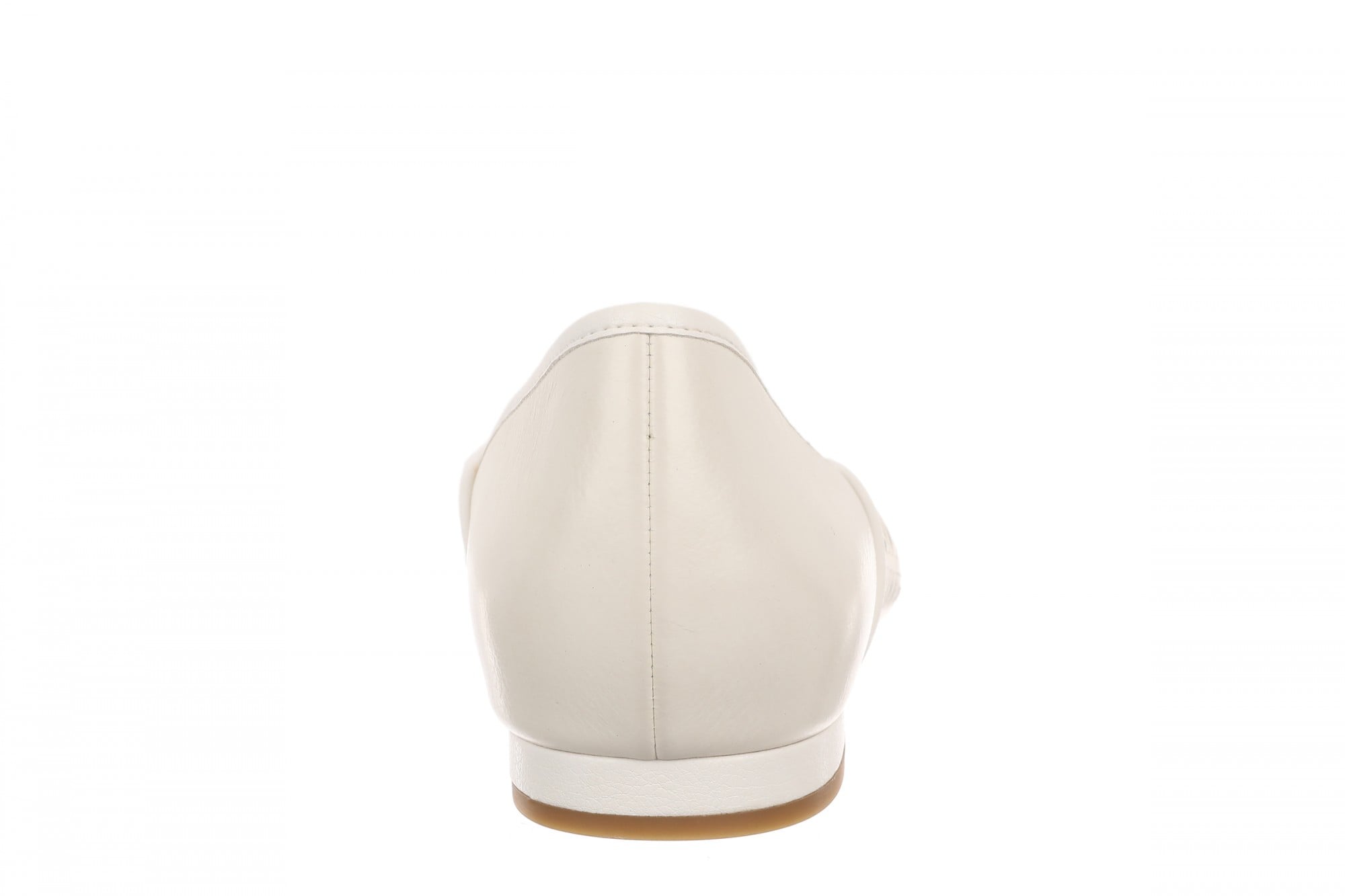 Vionic Gracia Woven Women's Arch Support Ballerina Shoe - Ivory - Back