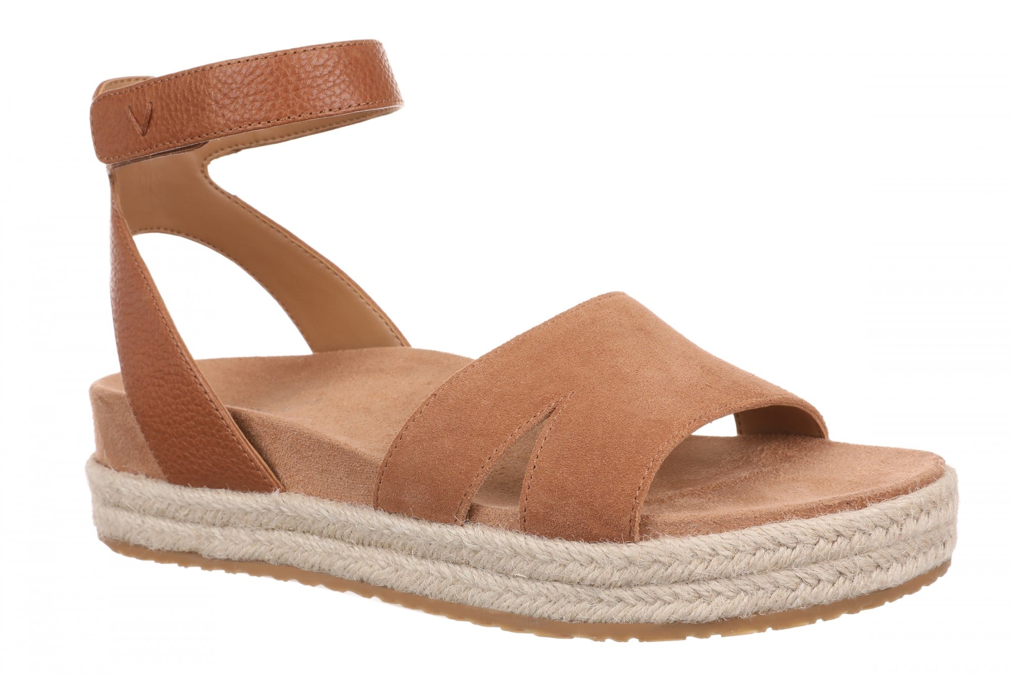 Vionic Yucca Women's Espadrille Platform Sandal with Arch Support in Tan