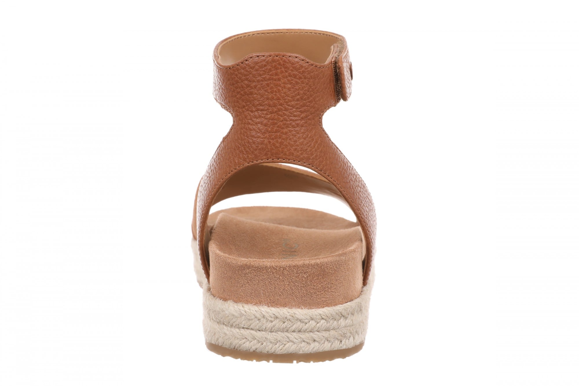 Vionic Yucca Women's Espadrille Platform Sandal with Arch Support - Tan - Back