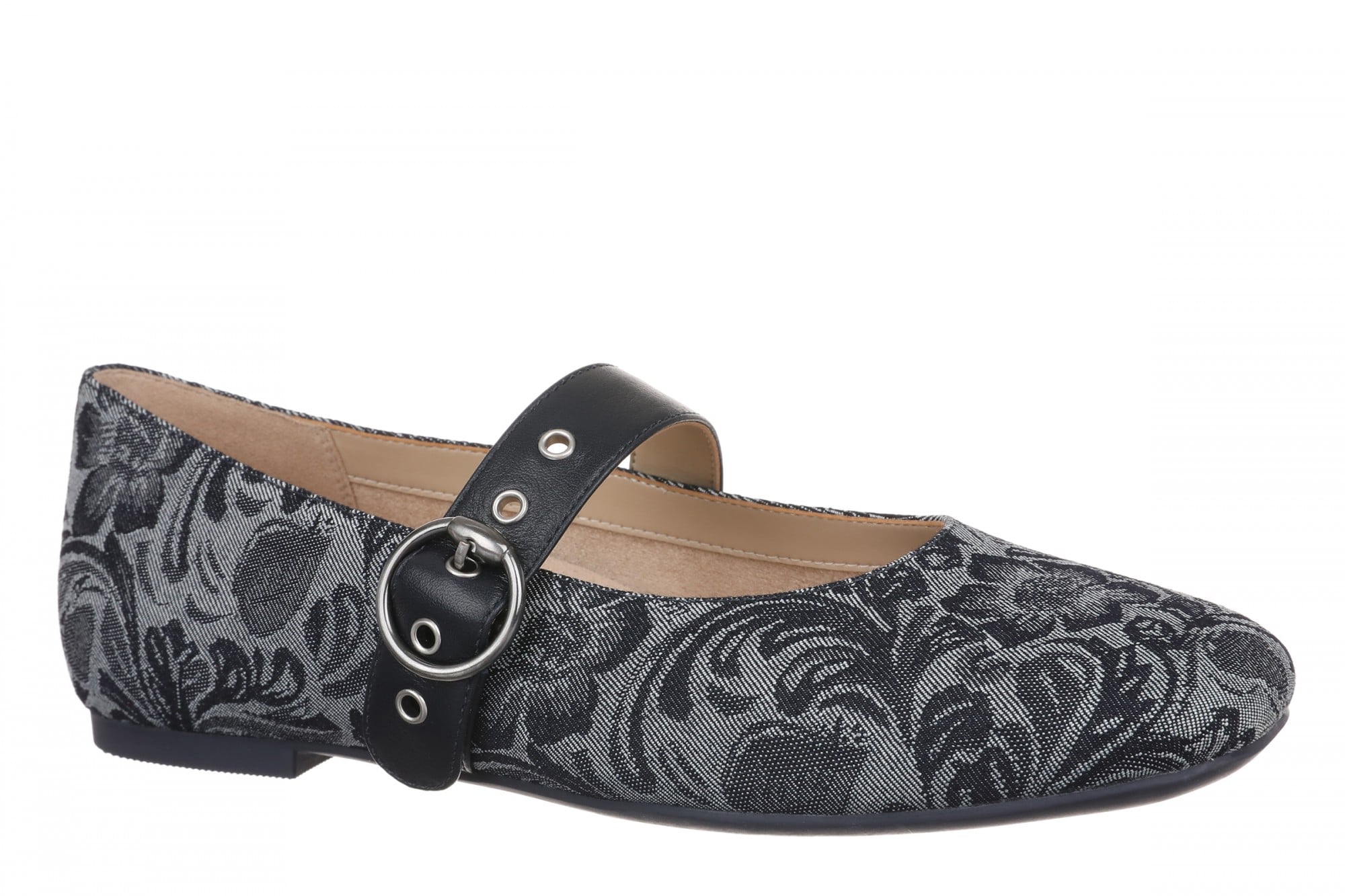 Vionic Hattie Women's Mary Jane Shoe with Arch Support in Dark Denim
