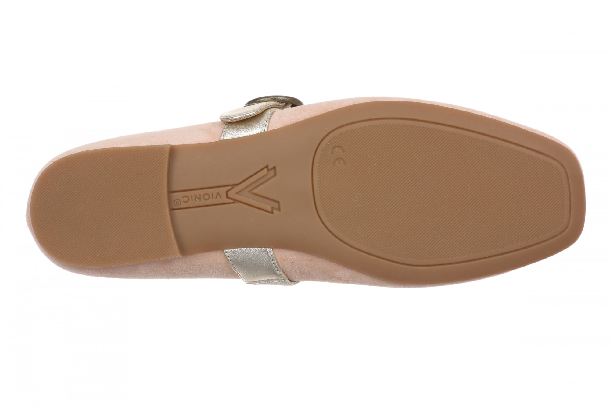 Vionic Hattie Women's Mary Jane Shoe with Arch Support - Rugby Tan - Bottom